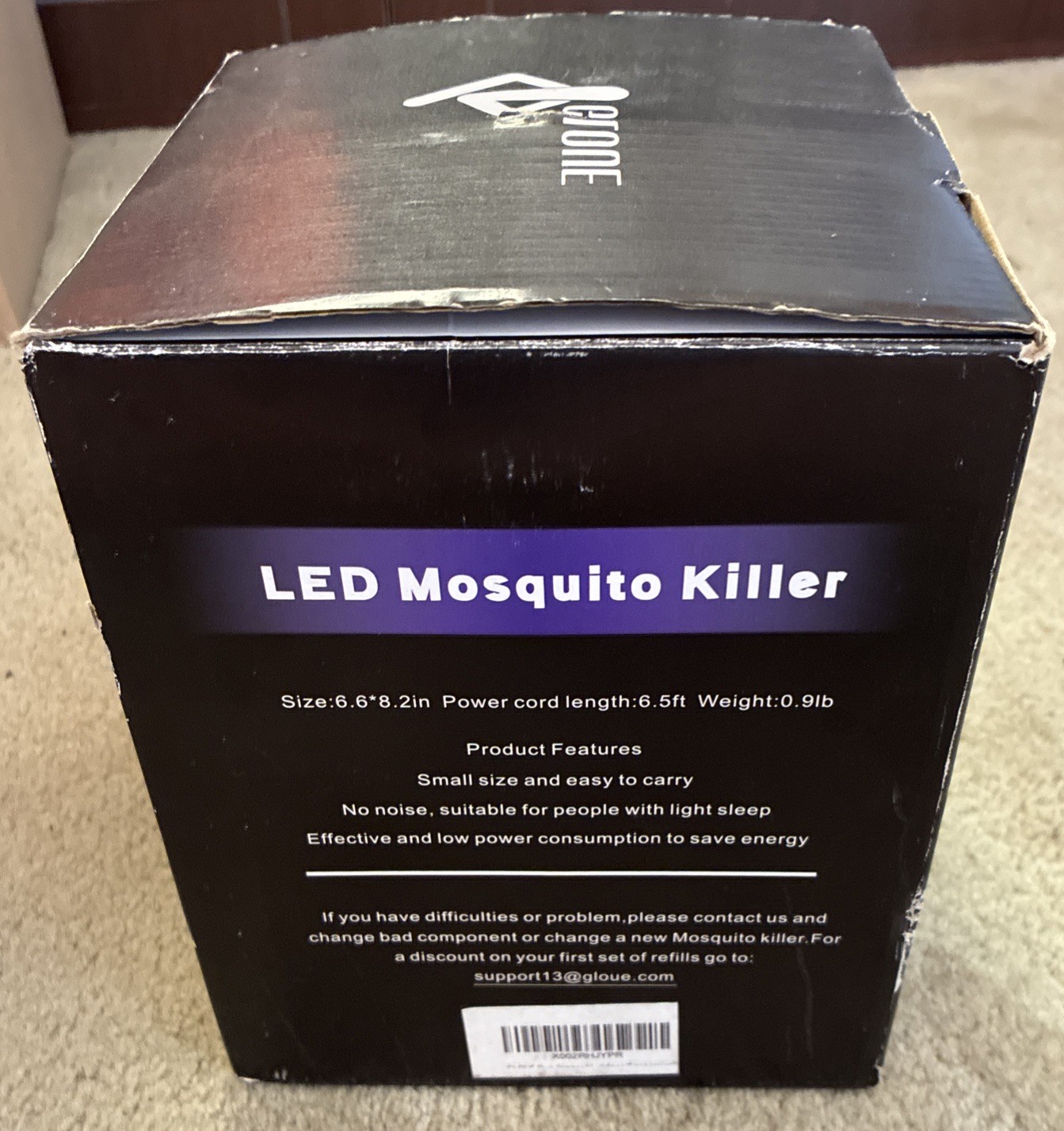 LED Mosquito Killer By Gloue Tested & Works Perfect! Open Box. MINT L@@K
