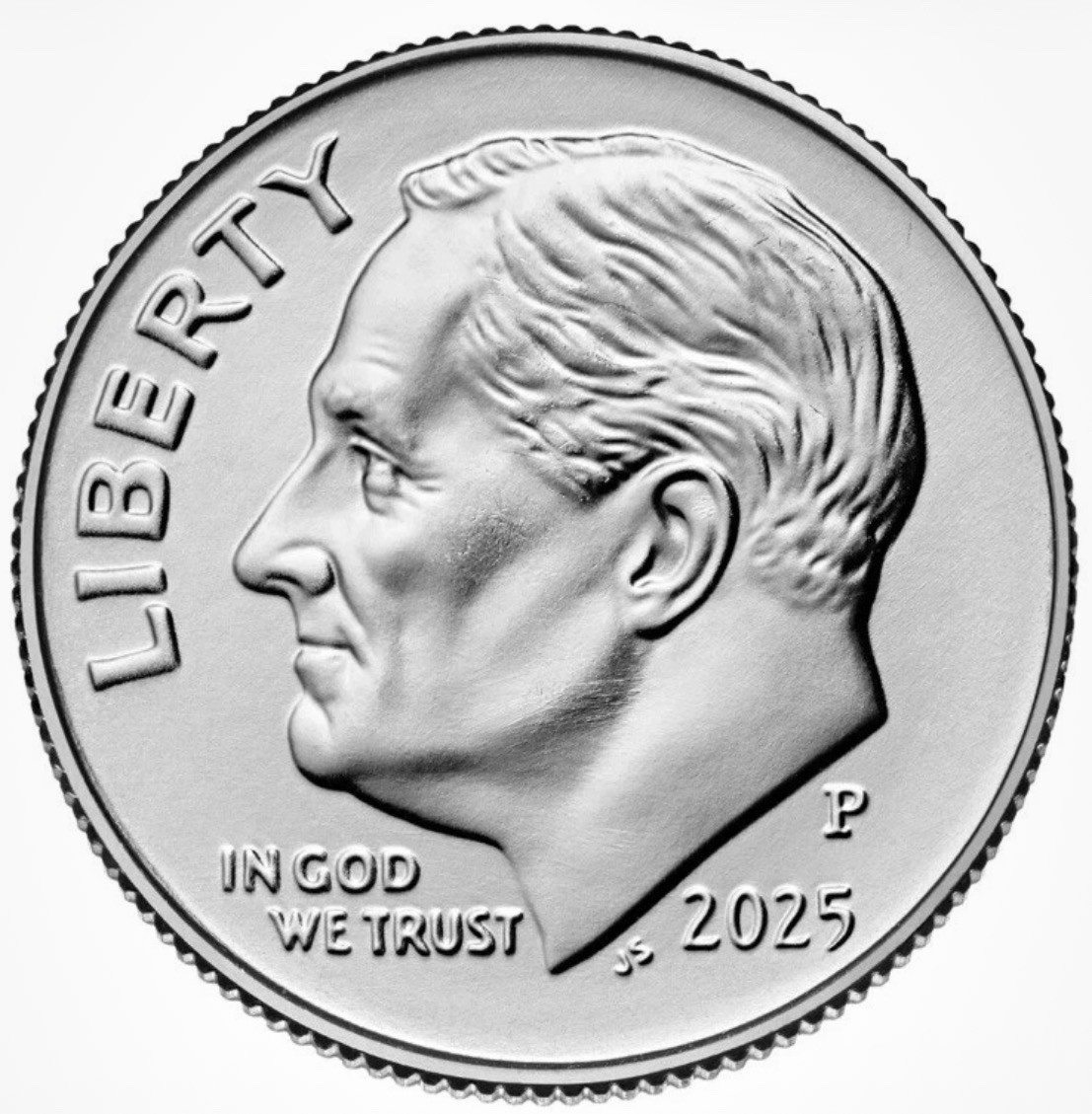 2 matching 2025 P Dimes Uncirculated From Mint Roll.