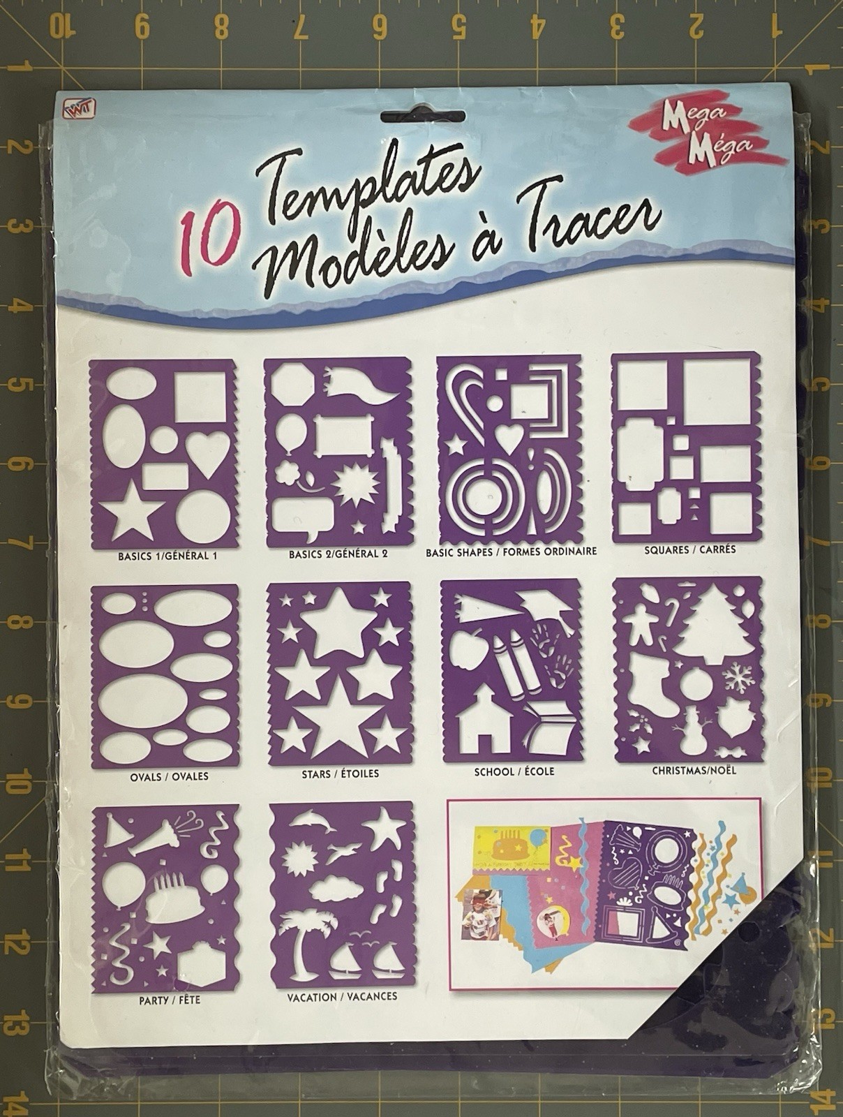MEGA MEGA 10 Template Set By Westrim Crafts 2003 Crafters Must Have FUN Set EUC