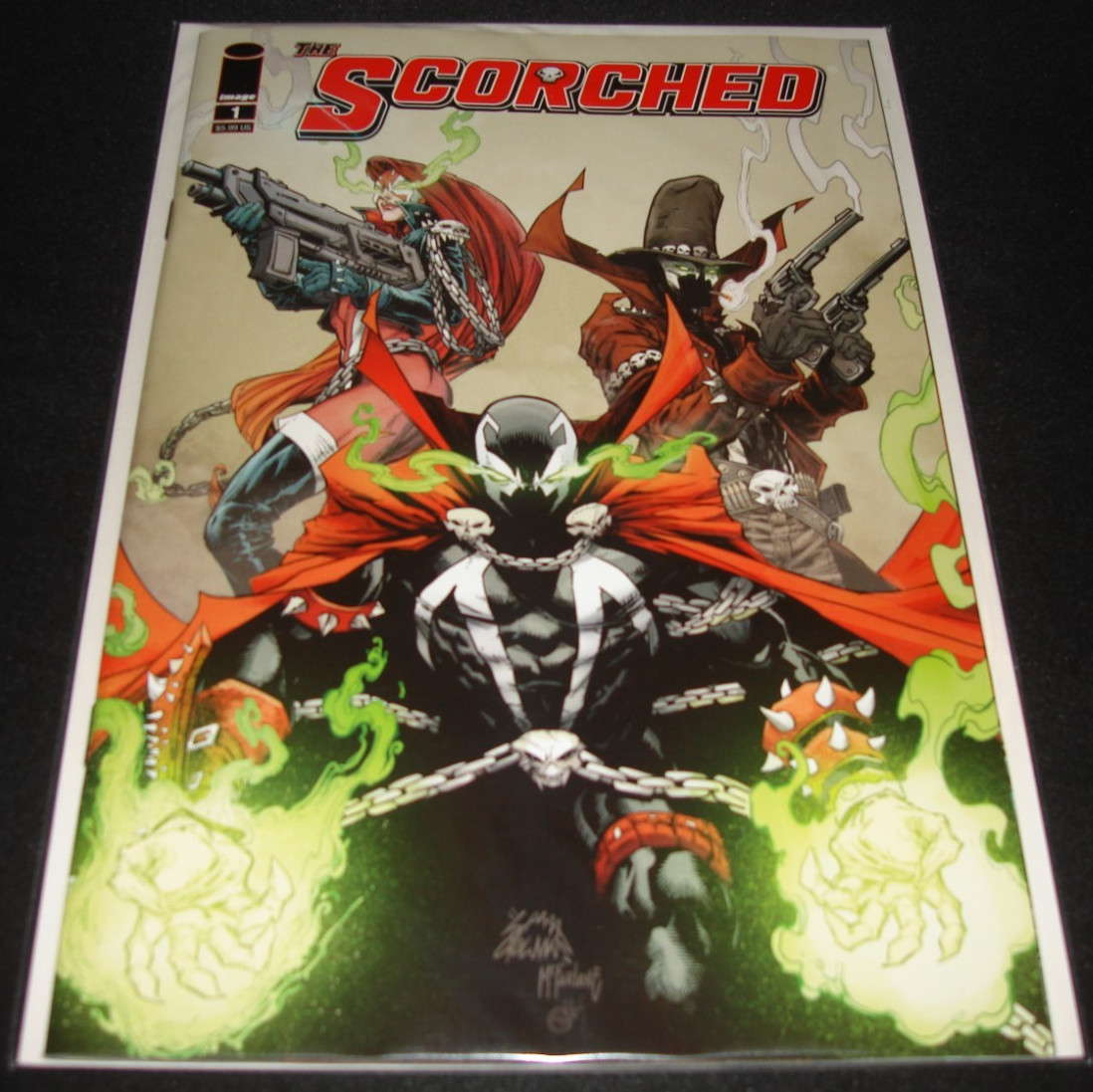 SCORCHED SPAWN #1 NM Todd McFarlane (7) Cvr Variant Set Image Comics