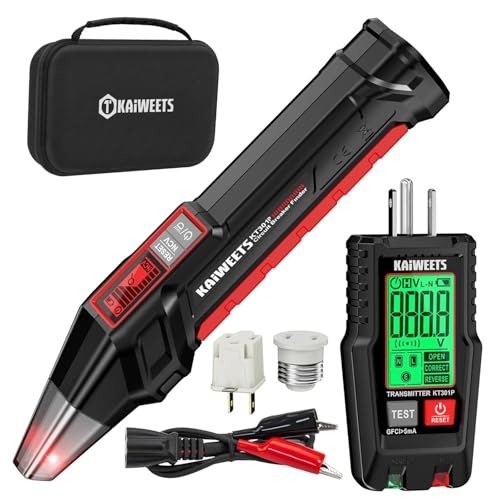 Circuit Breaker Finder with LCD Display, GFCI Outlet Tester, Electrical