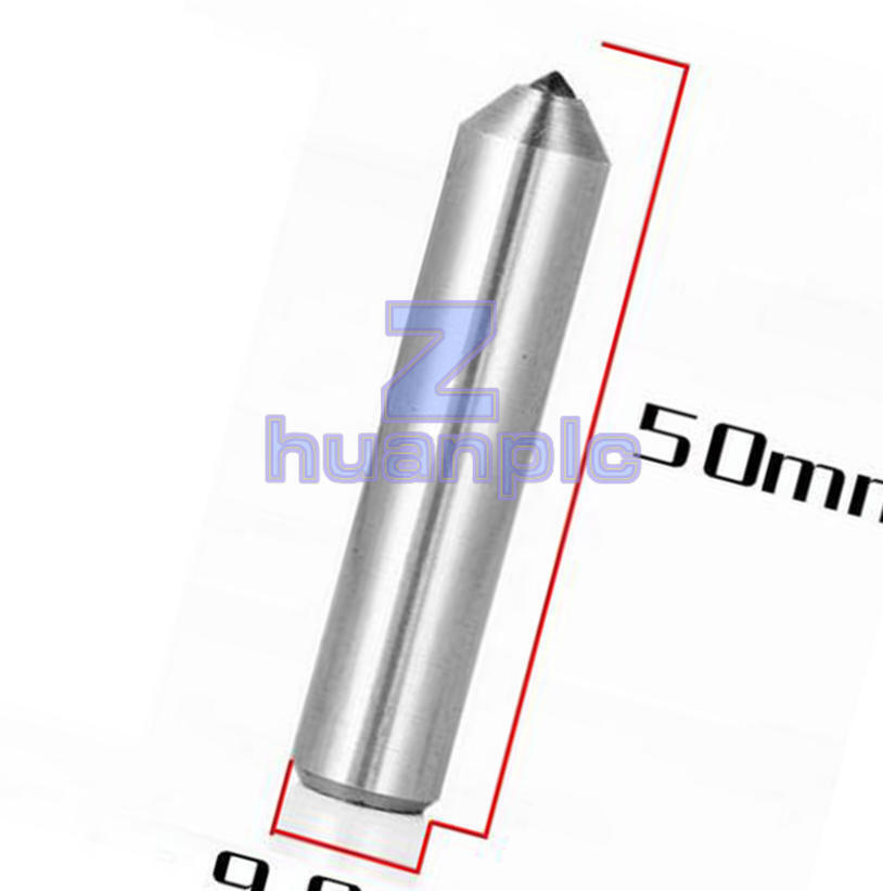 Diamond Dresser Tool 50x9.8mm Round Shank Grinding Wheel Single Point  1Pc