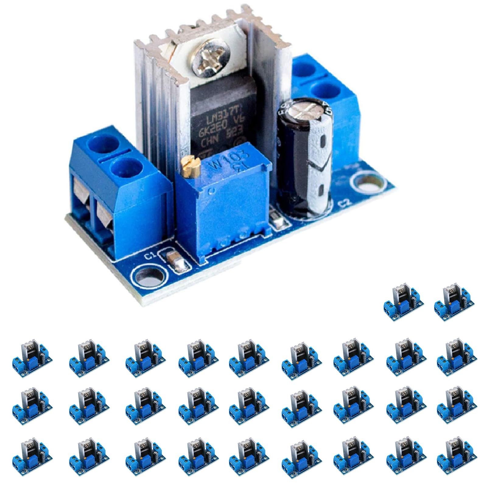 30 PCS LM317 DCDC Circuit Board Module Linear Adjustable Voltage Regulator