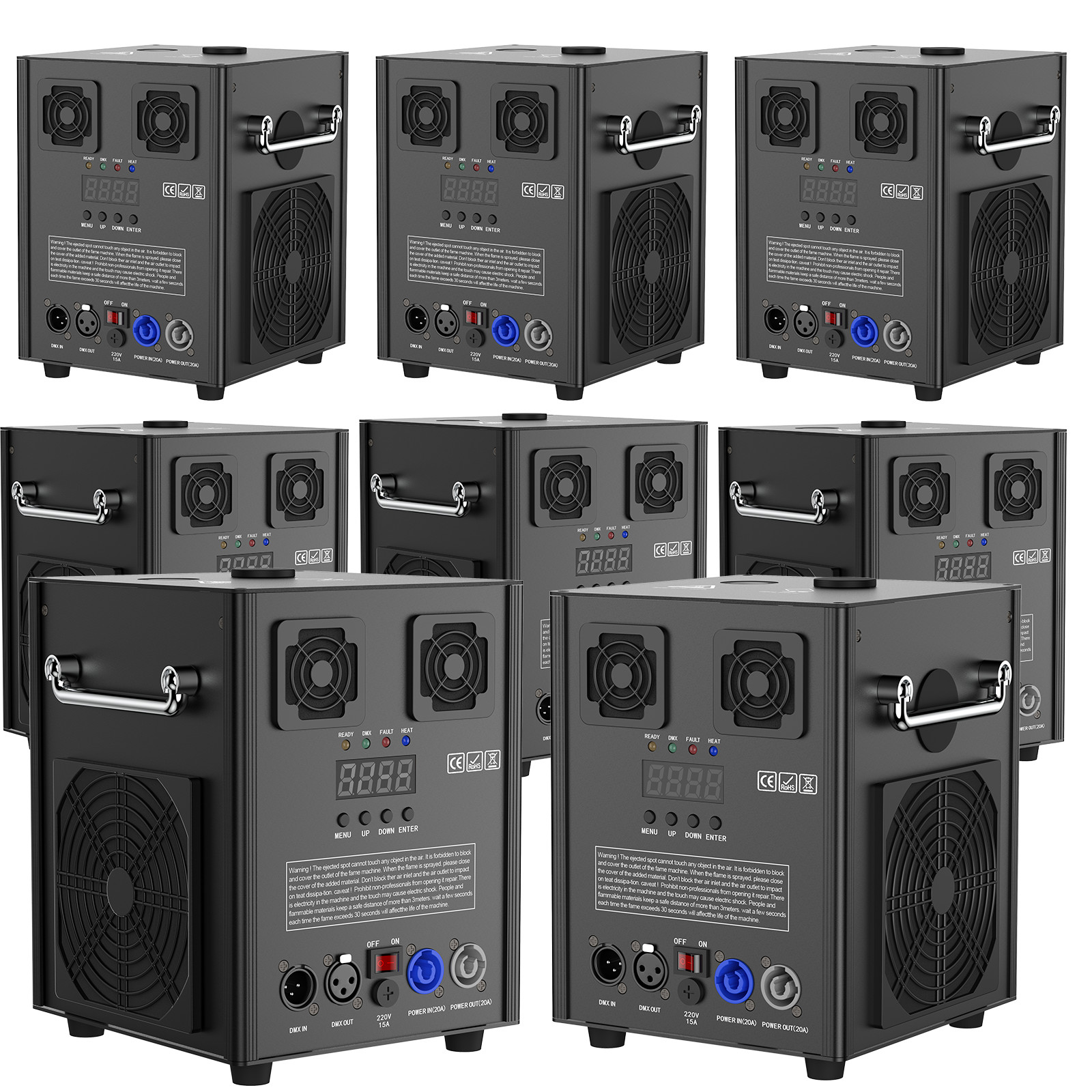 Cold Spark Machine Firework Machine DMX DJ Stage Effect 700W with Flight Case