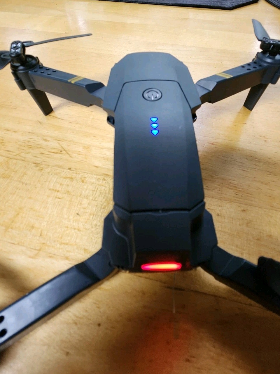 Drone Black Falcon Collapsible Quadrocopter Case 2.4 GHz And 4k Camera 3 Batts