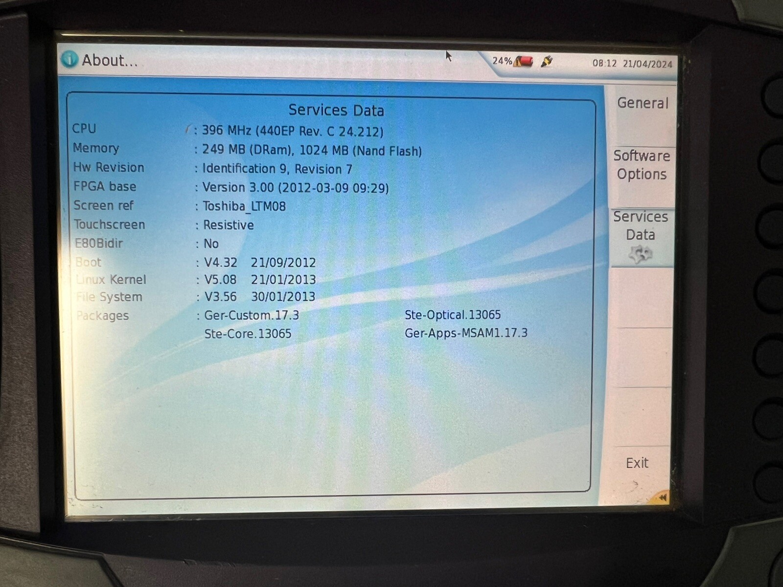 JDSU T-Berd 6000A Network Test Platform Bert MSAMCO404 Fiber Optics(unit Only)
