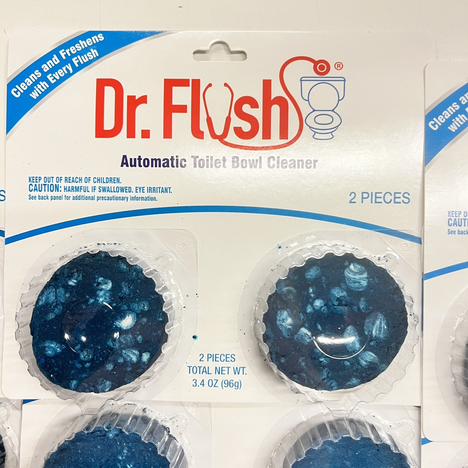 Dr. Flush Automatic Toilet Bowl Cleaner Tablets - Blue - 24 Pack