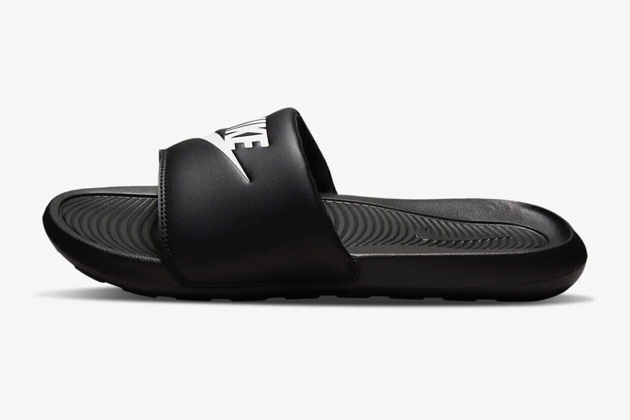 Mens Nike Victori Slide Black White CN9675 002