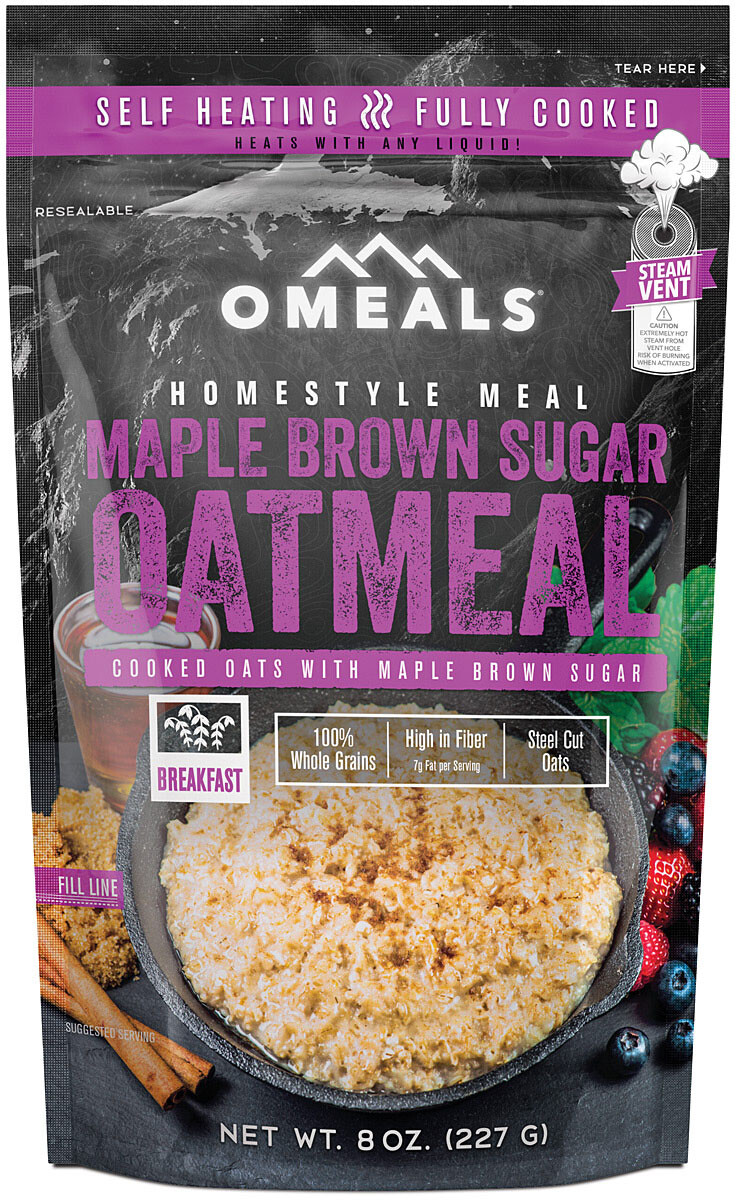 Omeals Homestyle Breakfast: Maple Brown Sugar Oatmeal Meals - Delicious and