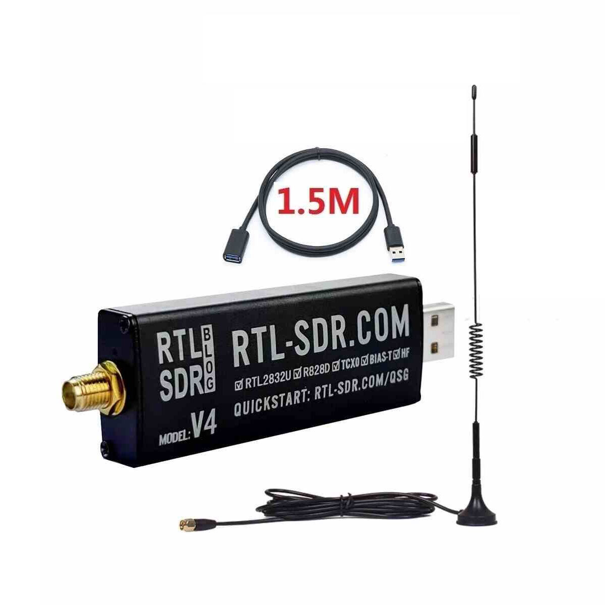 Original Blog V4 Dongle Based on R828D Tuner Chip Aluminum Case for RTL-SDR tp1