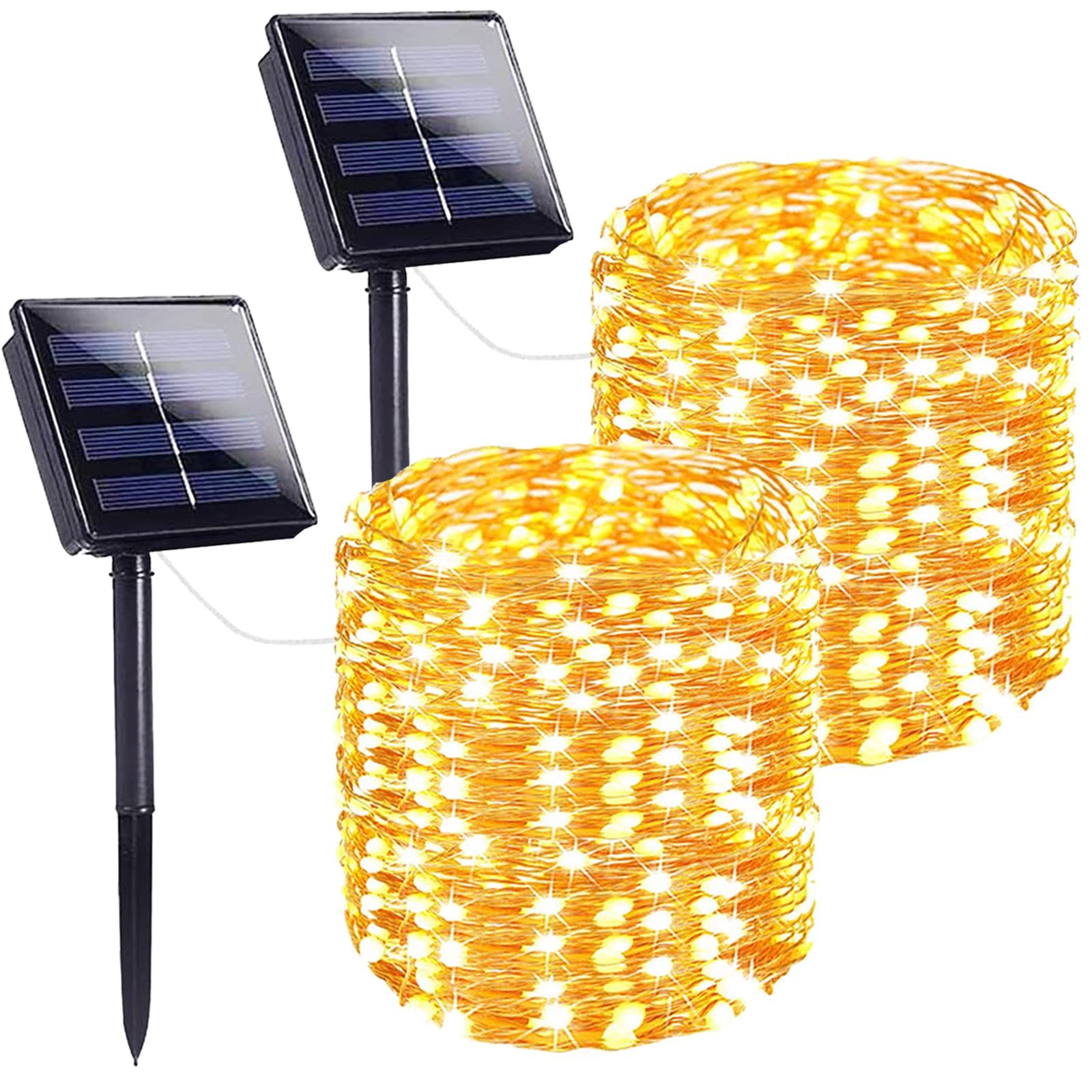 144FT Solar String Lights, 400LED Outdoor Waterproof Fairy Lights, 8 Modes
