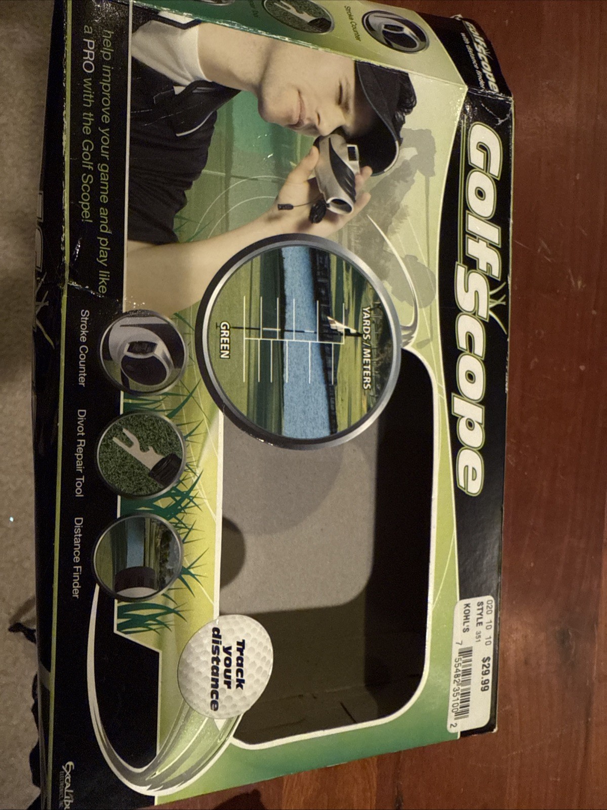 Excalibur Golf Scope With Divot Tool And Market