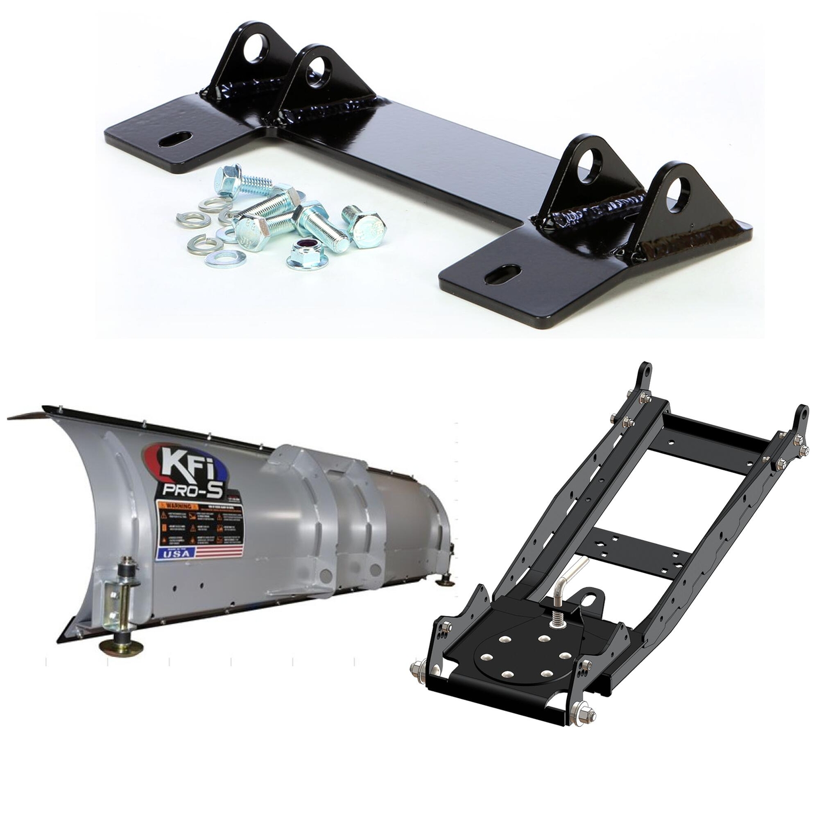 KFI Plow Kit For Honda Pioneer 1000 SXS1000M3 2016-2025 With 72" Steel Blade
