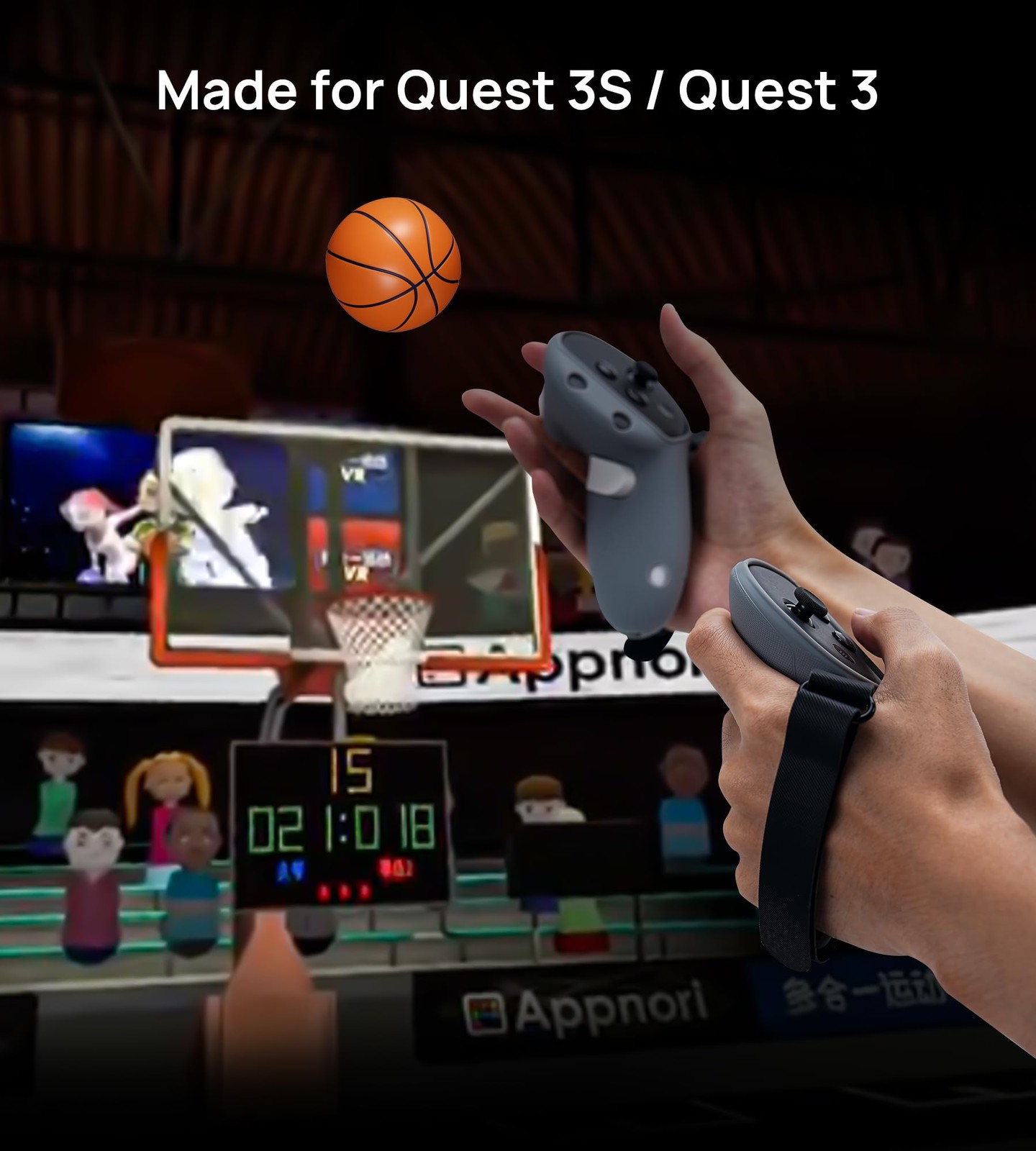 Controller Grips for Meta Quest 3 or for Quest 3S, Adjustable Knuckle Straps ...