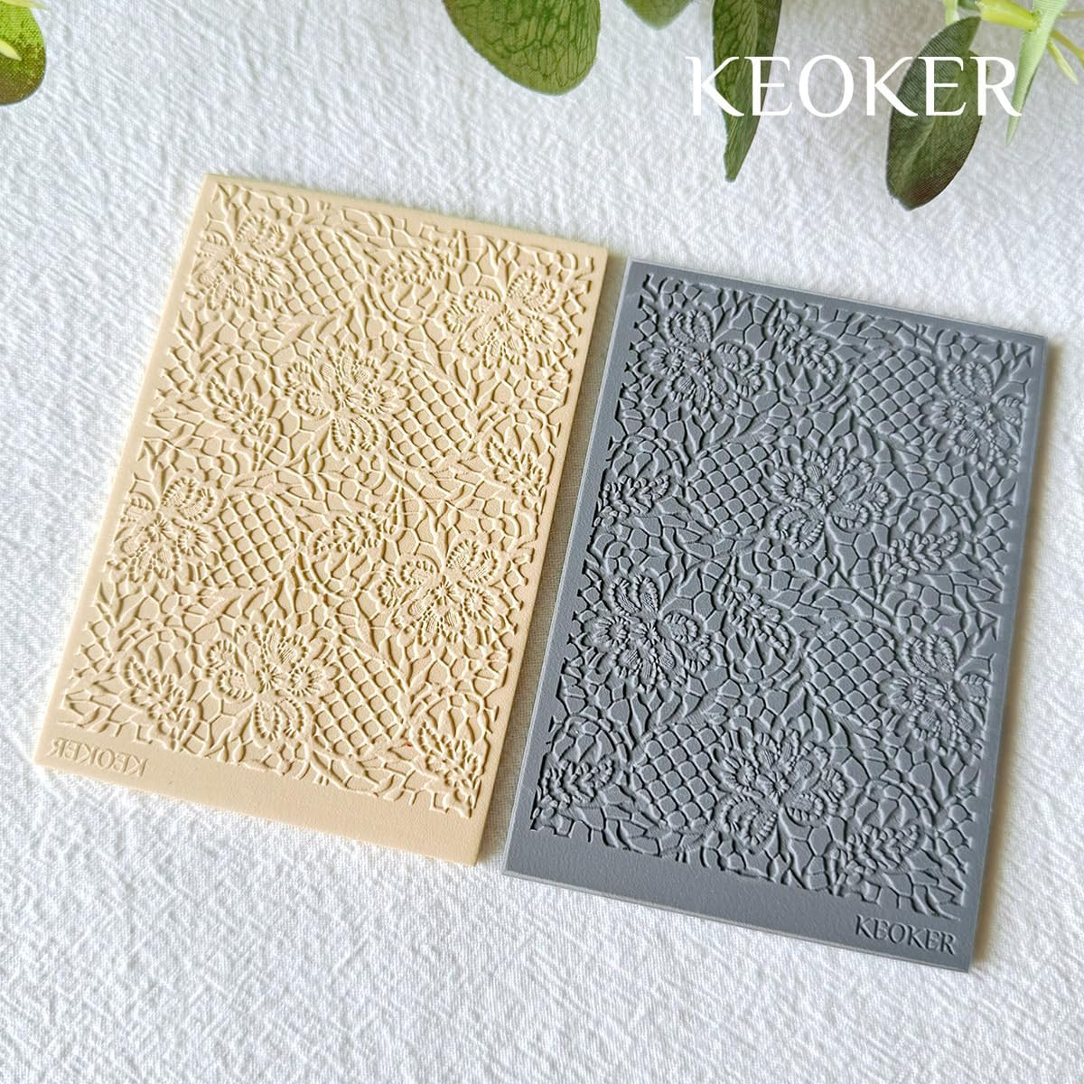 Lace Texture Mat for Polymer Clay, Lace Molds for Polymer Clay, Works with Polym