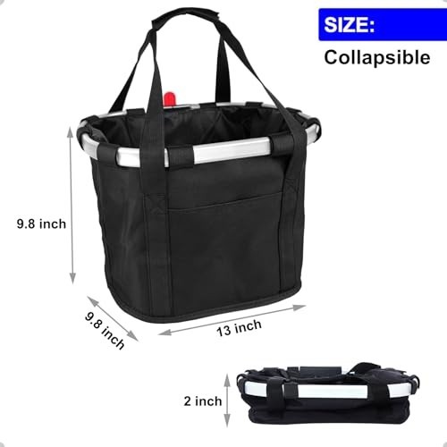 Removable Knee Scooter Basket with Handle - Quick Release Cloth Accessory, Fits
