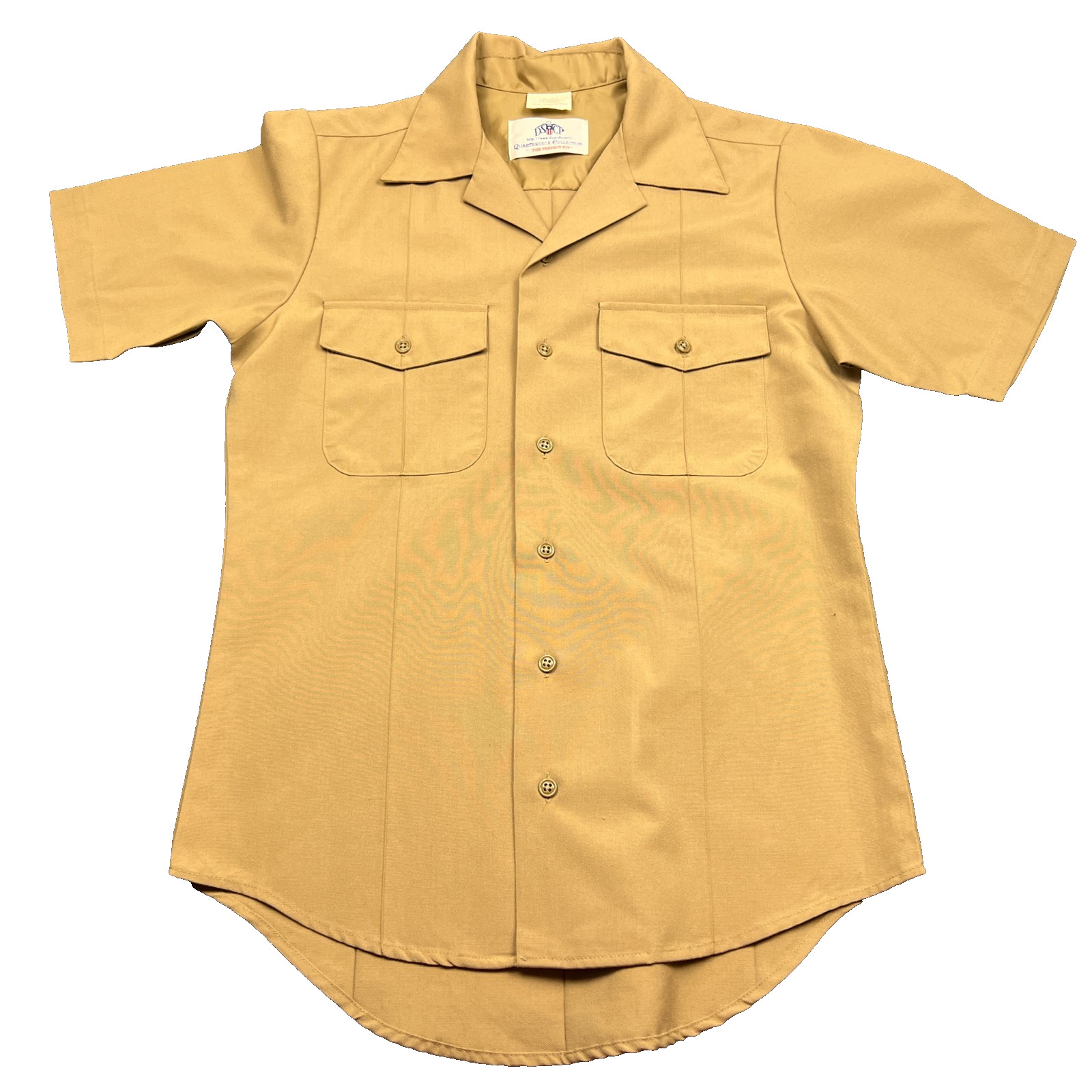 DSCP United States Military Uniform Top Adult Small Classic Short Sleeve Tan