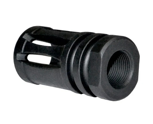 Black Steel Muzzle Brake Compensator 5/8x24 TPI Thread For 9mm