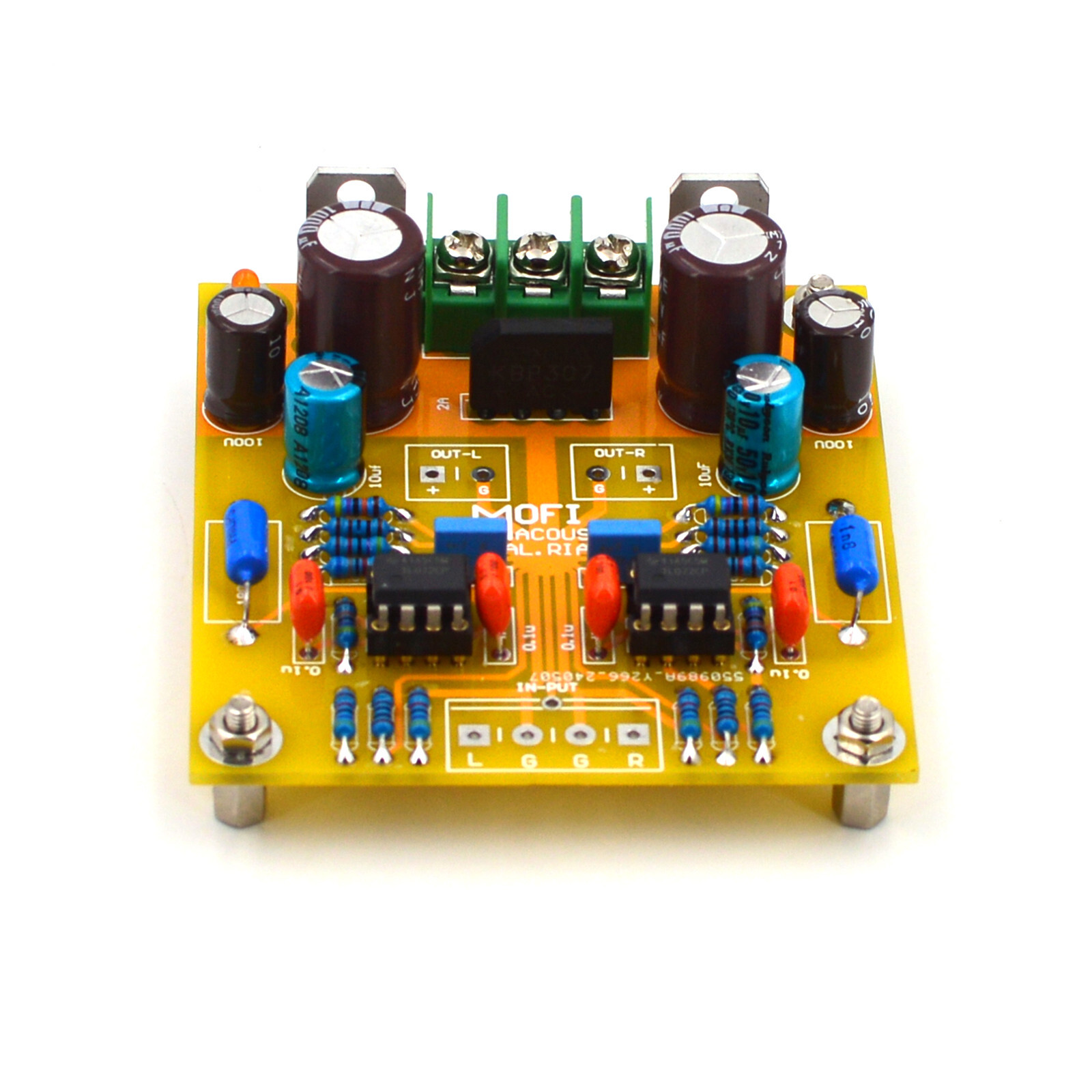 1pc Dual-OP Phono Amplifier(MM) RIAA Finished Board