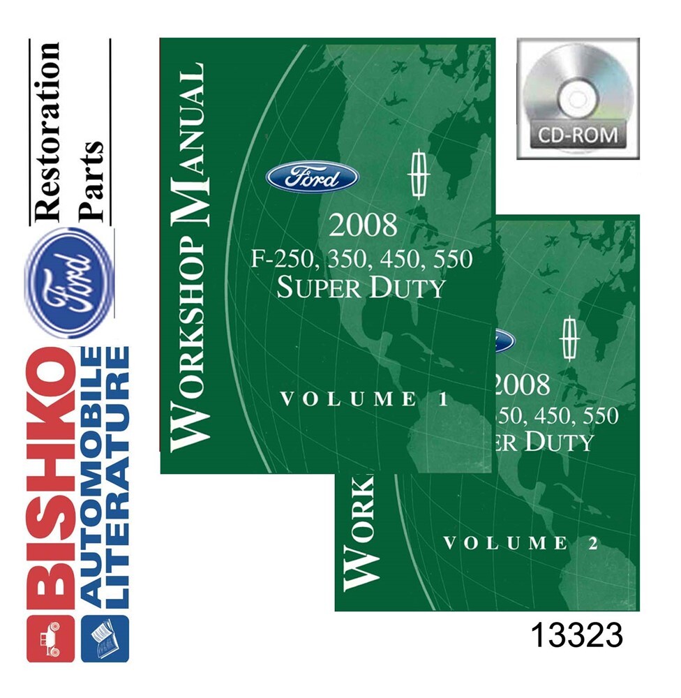 2008 Ford Truck F250-F550, Super Duty Factory Shop Service Manual CD