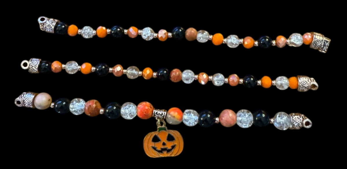 3 Halloween Bead Strands for DIY Bracelets
