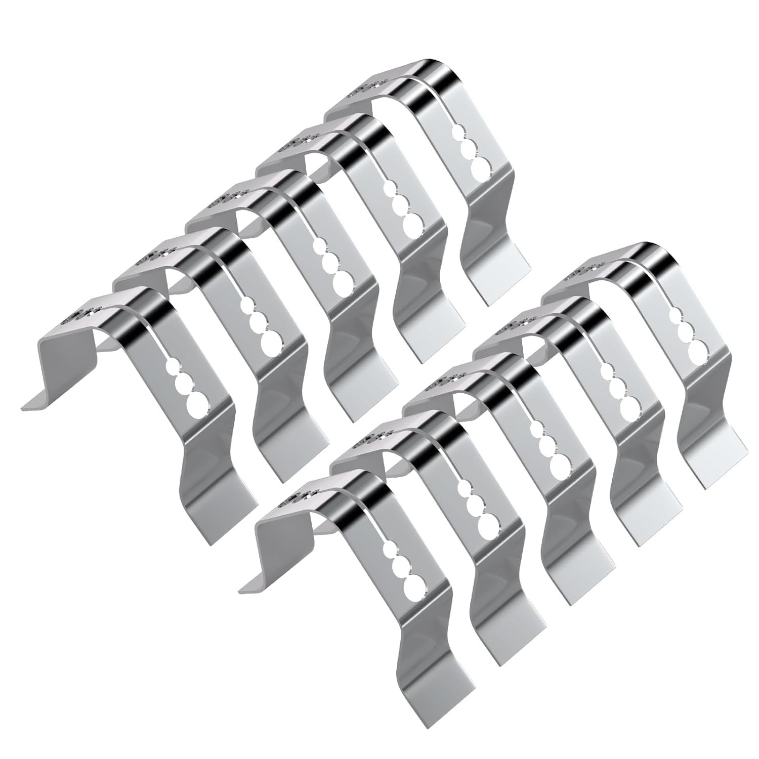 10 Pieces 3-Hole Probe Holder, Clip Meat Grill Temp Probe Clip Barbecue Universa