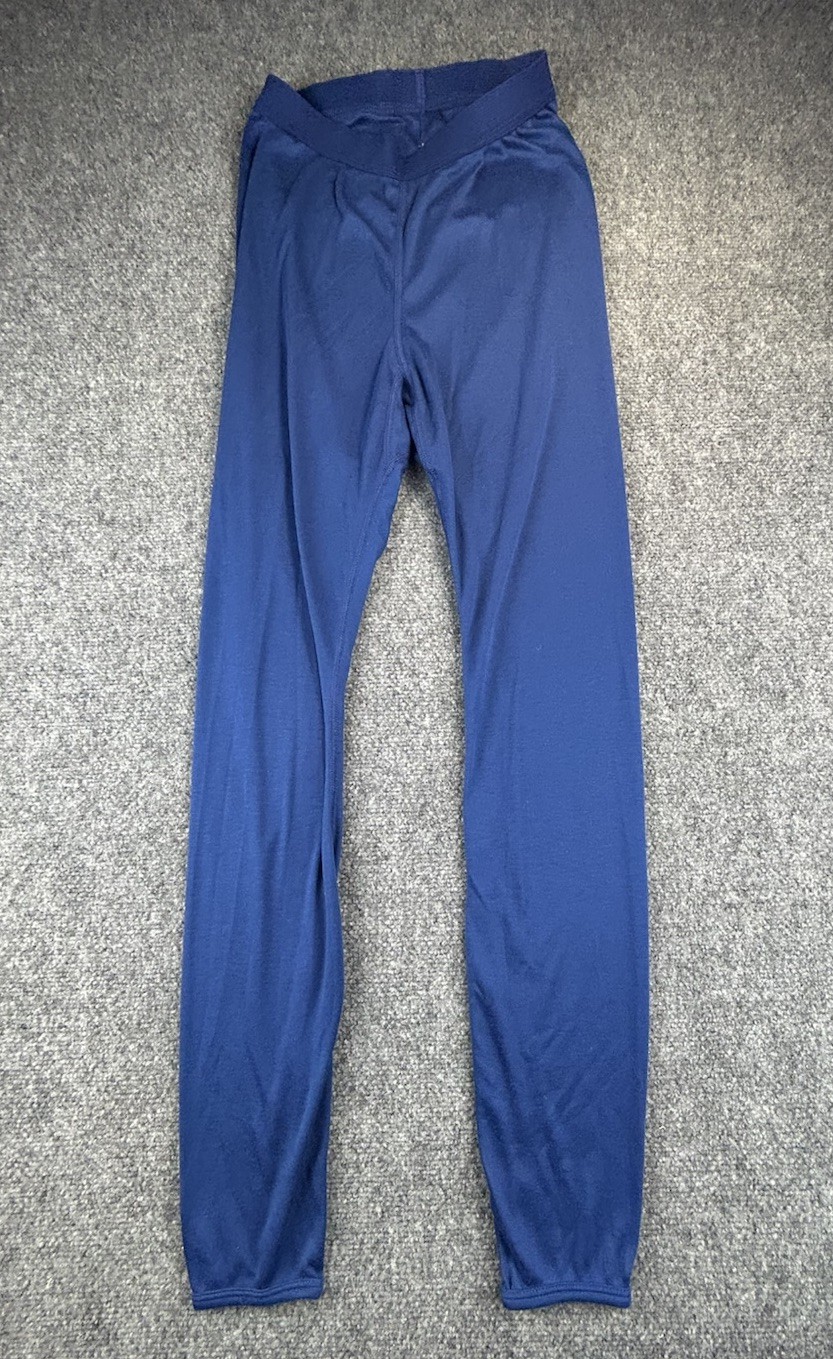 Patagonia Capilene Mens Small Base Layer Long Johns Bottoms Blue USA Vintage Y2K