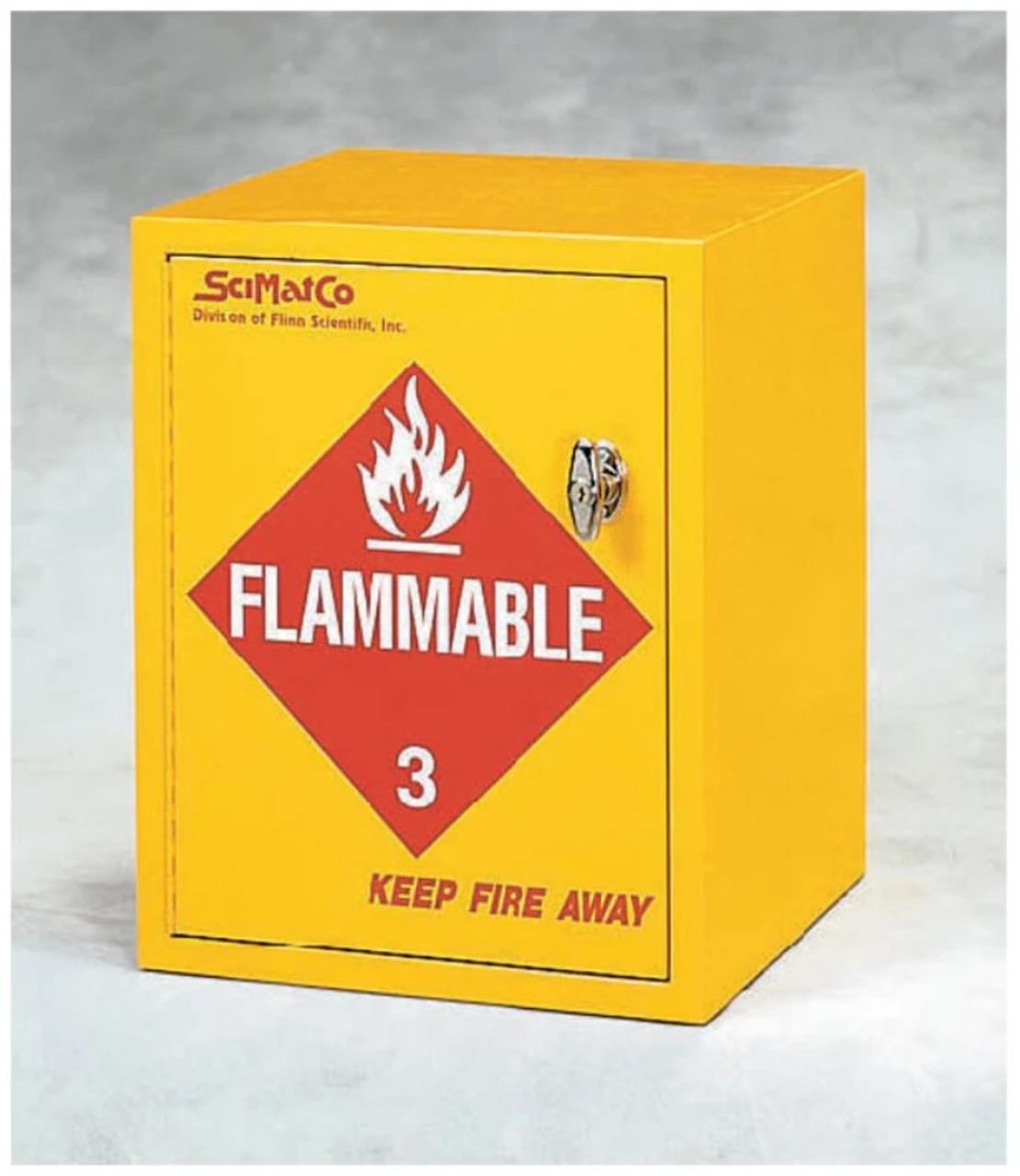 SciMatCo  SC8021 Flammables Storage Cabinet Benchtop 6 x 1 Gal +Keys | NEW!