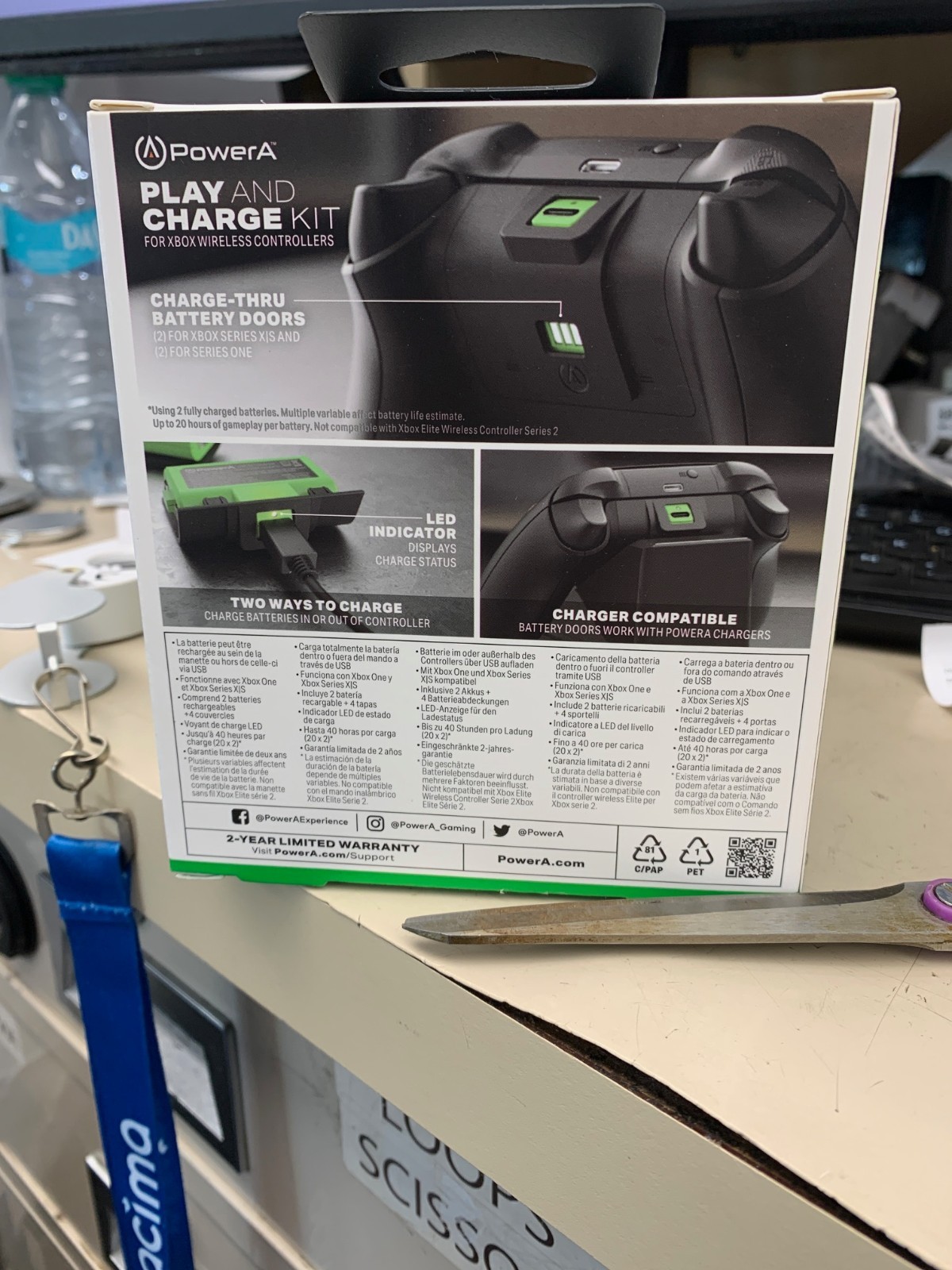 PowerA Rechargeable Play & Charge Kit-for Xbox Series X/S Wireless Controllers