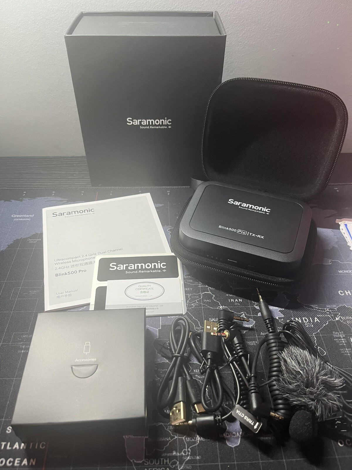 Saramonic Blink500 Pro B1 TX + RX Black Dual Channel Wireless Microphone System