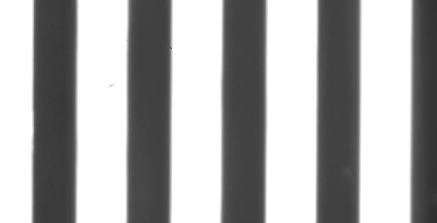 RONCHI RULING - 18 LPI, 2" Squre, Evaporated Chrome (Target Sq Rulings)
