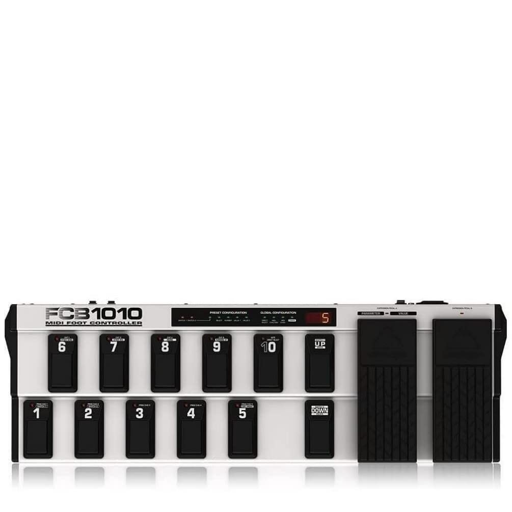 FCB1010 Ultra-Flexible MIDI Foot Controller with 2 Expression Pedals and MIDI...