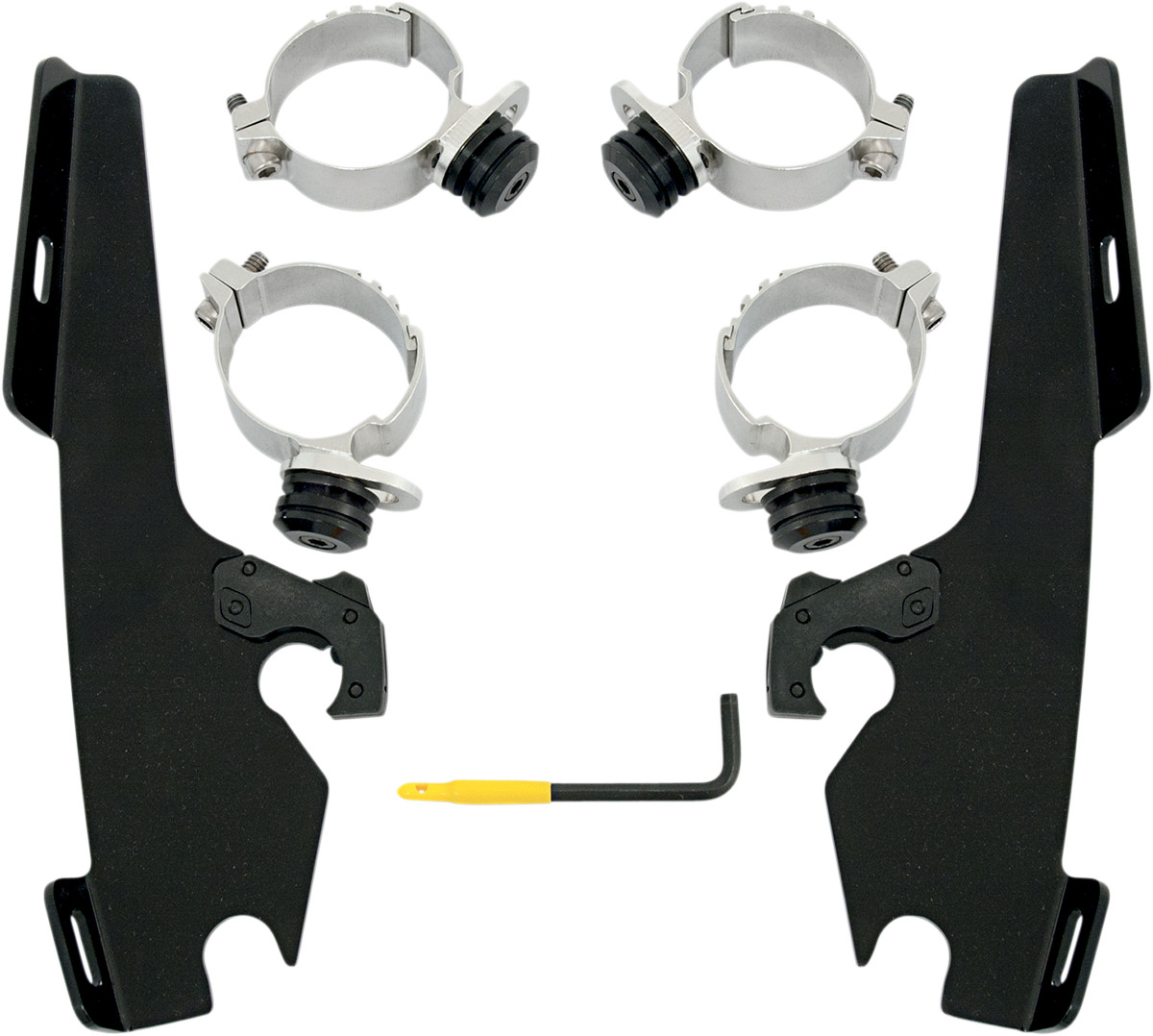 MEMPHIS SHADES Fats/Slim Trigger Lock Mounting Kit - Fits Fury - Black MEB1960