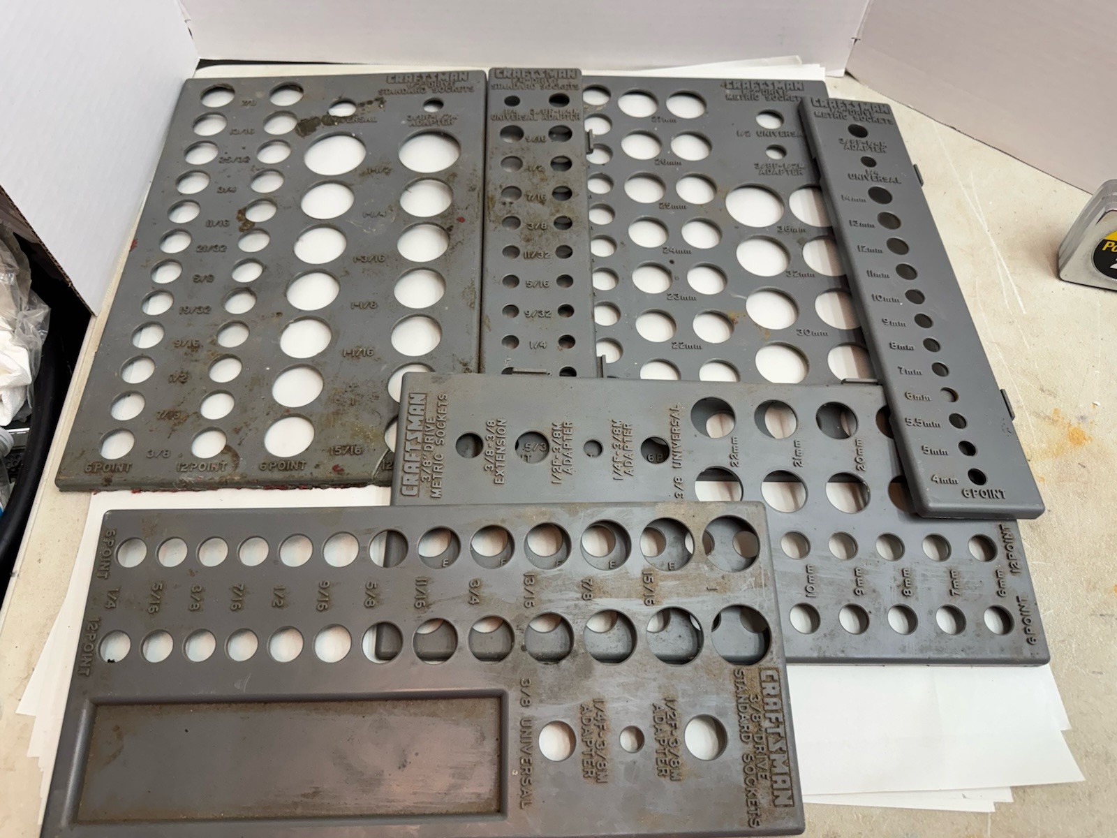 Craftsman Socket Organizer Set fair condition