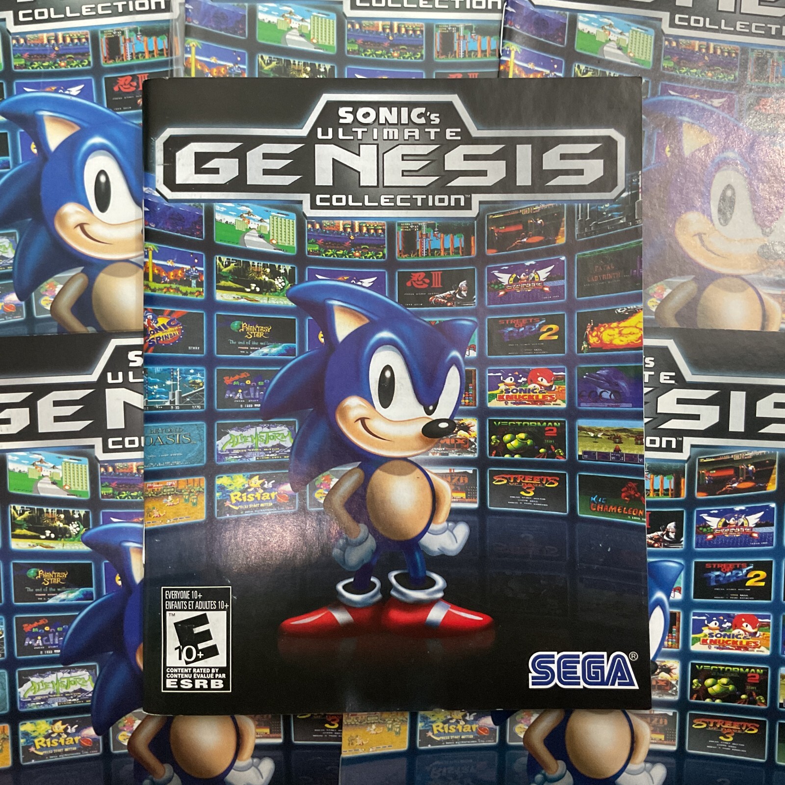 Sonic's Genesis Collection PS3 PlayStation 3 Instruction Manual Only