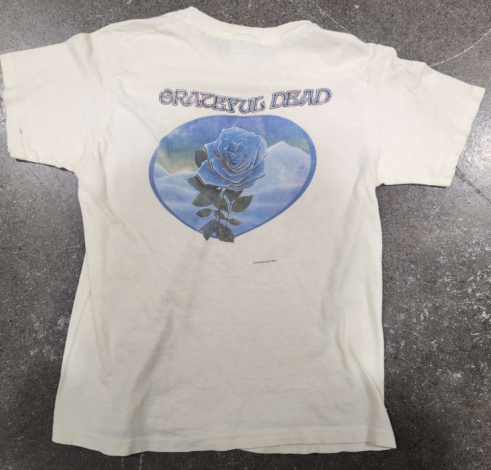 Rare authentic Grateful Dead Blue Rose