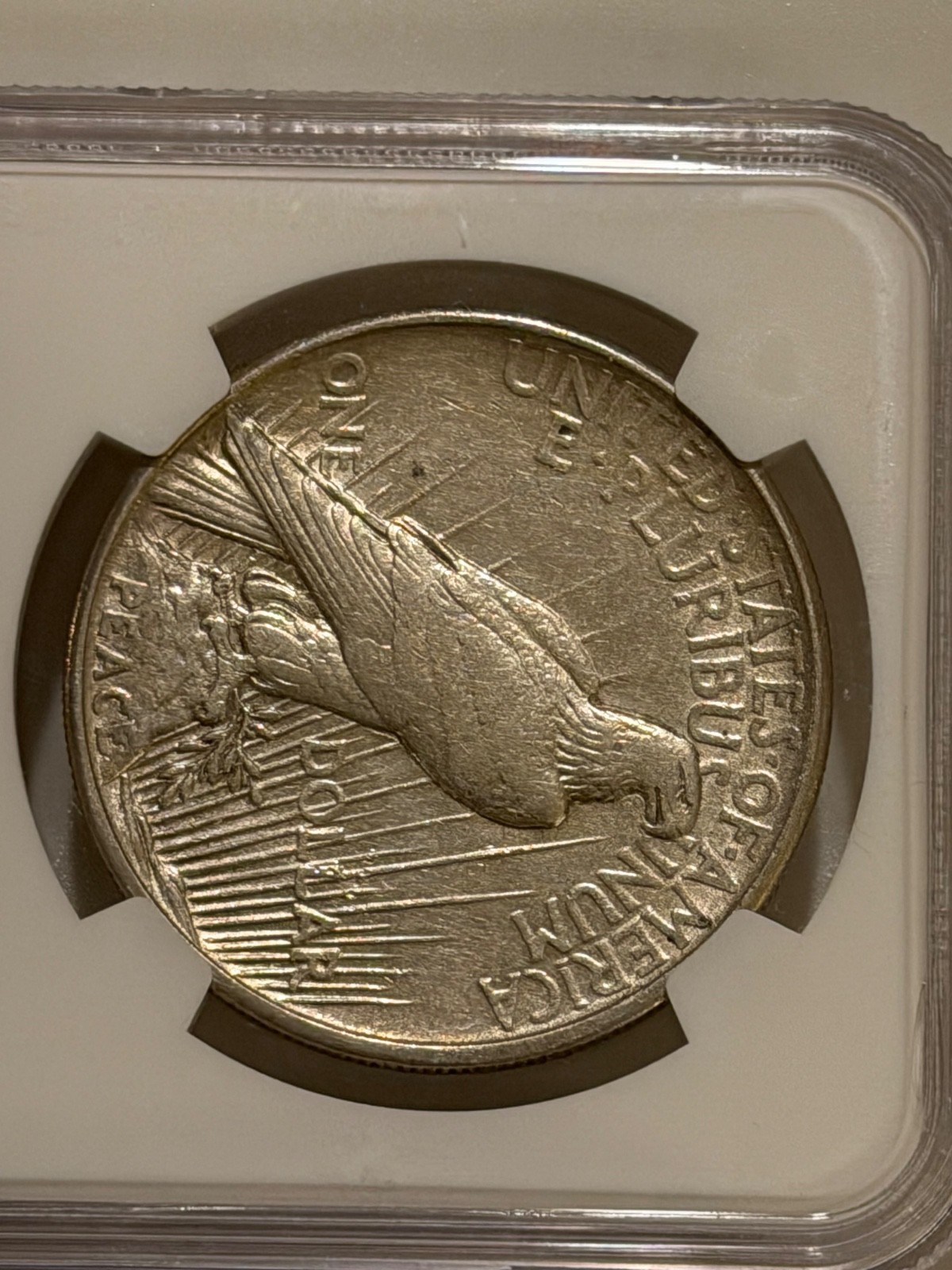 1921 Peace Silver Dollar NGC AU Details Key Date Peace