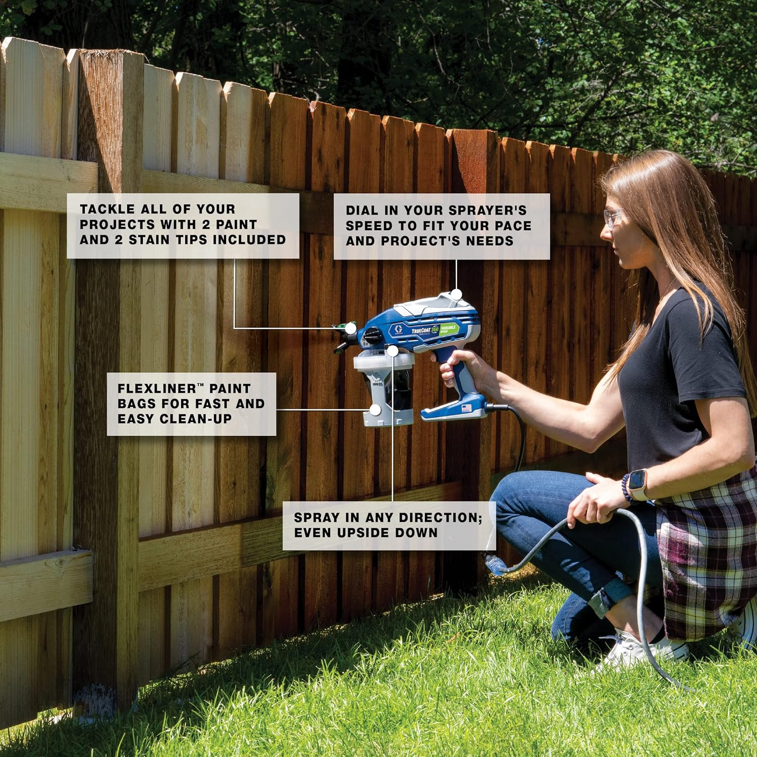 Graco Truecoat 360 Variable Speed Paint Sprayer for Effortless Painting