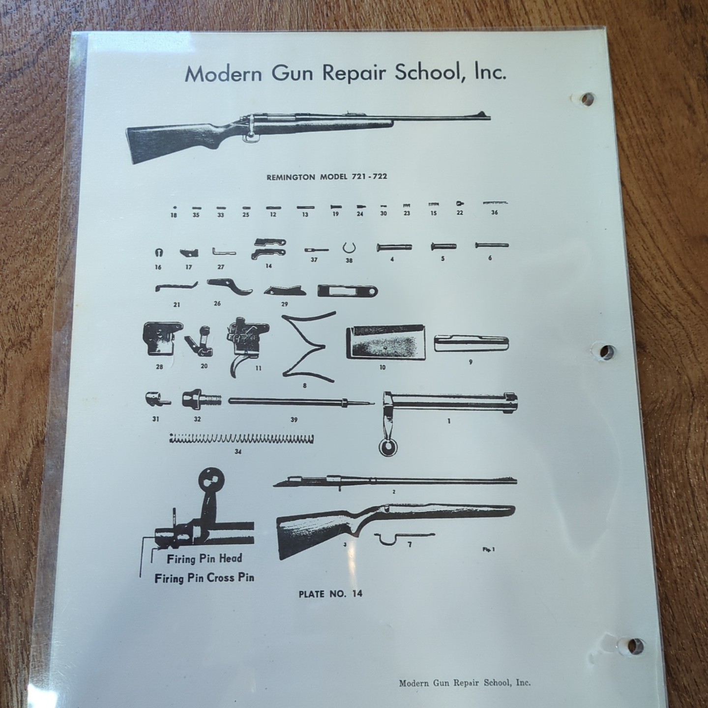 Vintage Modern Gun Repair School Course Lesson 13 Remington Model 721 722