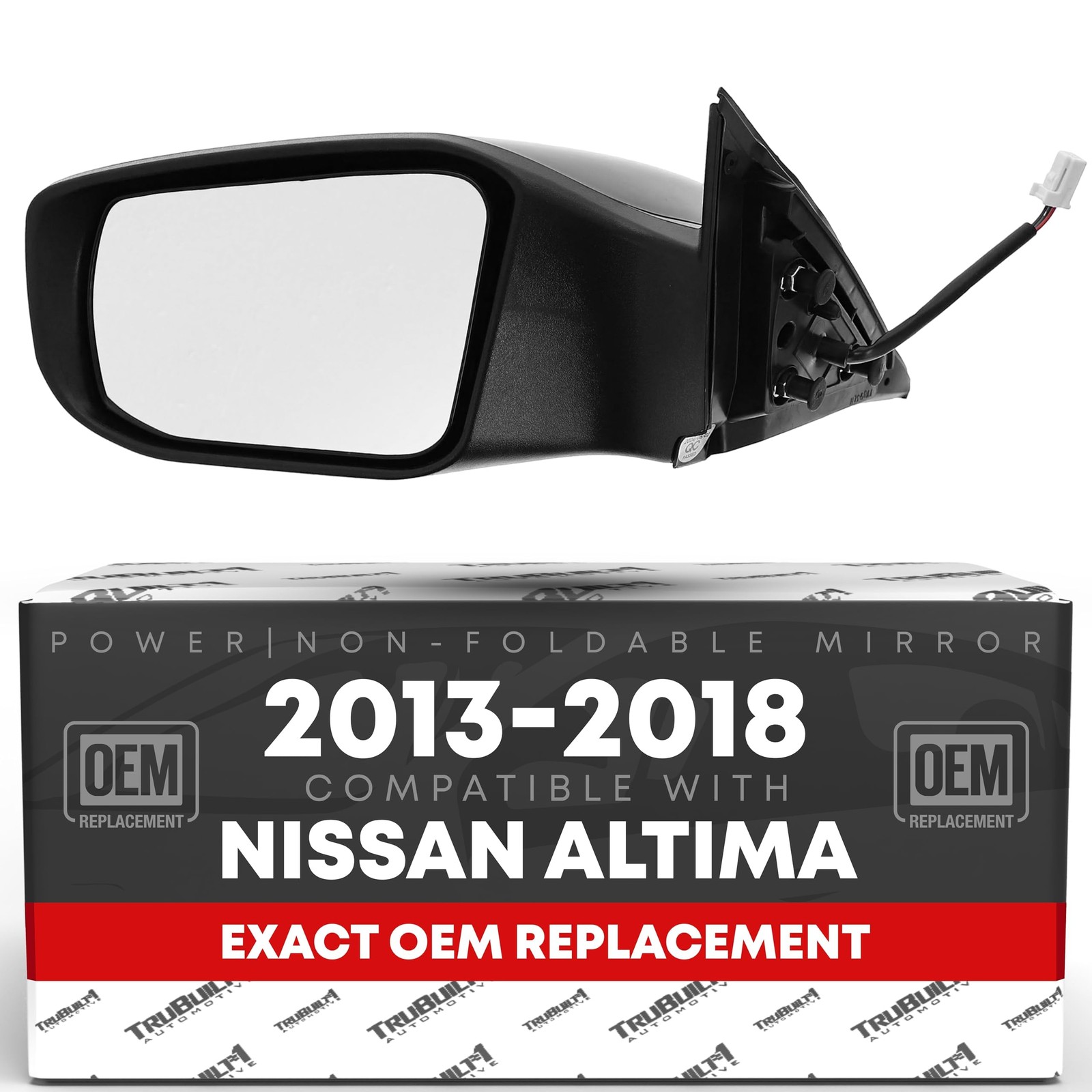 Driver Side Mirror Replacement, Compatible with 2013-2018 Nissan Altima Sedan...