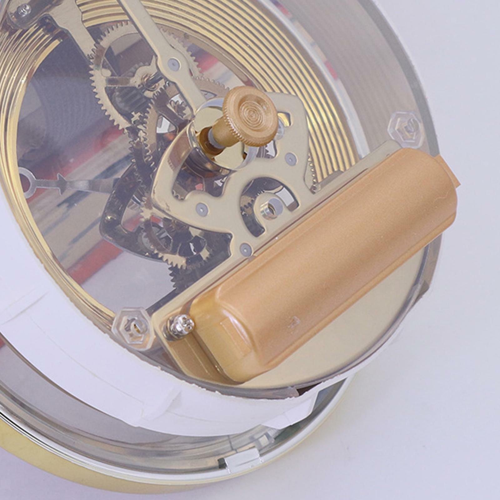 4" Transparent Skeleton Clock DIY Decoration