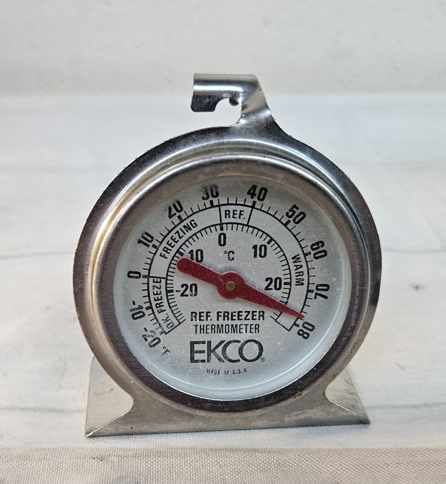 Vintage Ekco Ref. Freezer Thermometer Restaurant Kitchen Cooler Thermometer WORK