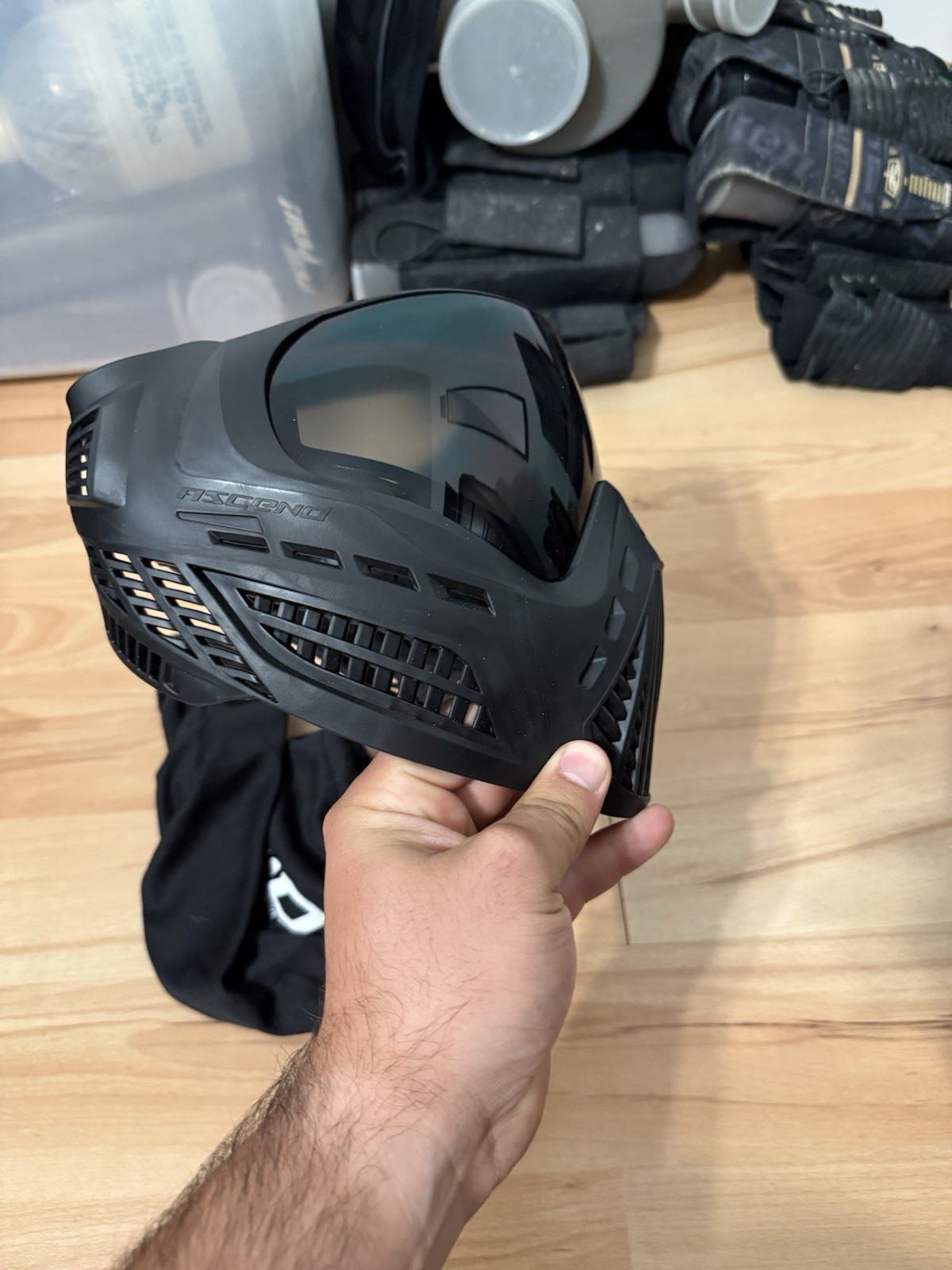 Virtue Vio Ascend Black Paintball Protective Mask with Tinted Lens