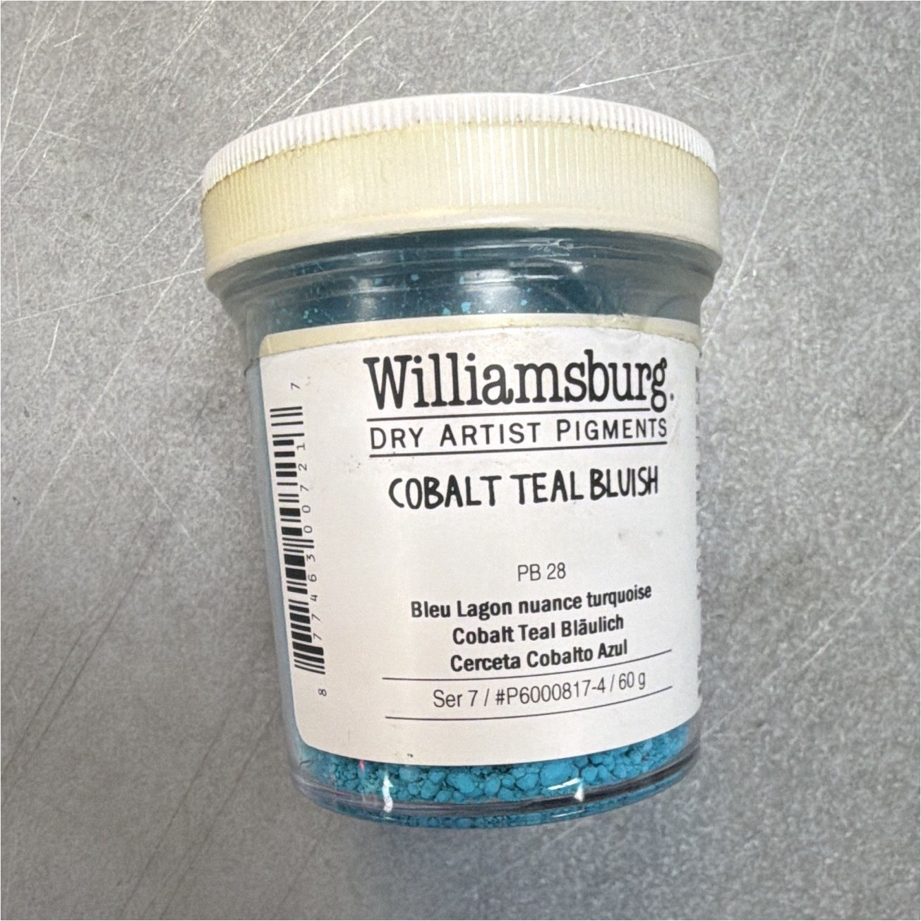 Williamsburg Dry Artist Pigment Cobalt Teal Bluish PB28 60 g