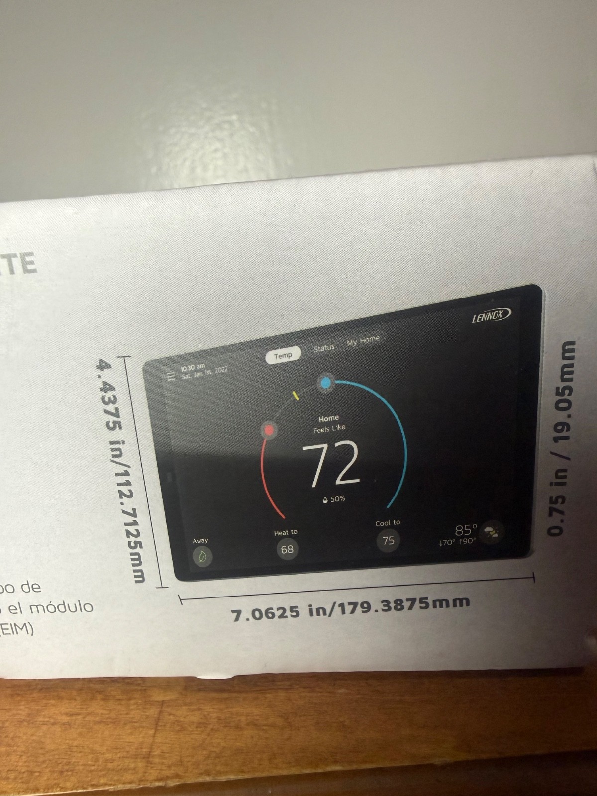 Lennox S40 (22V24) Smart Thermostat with Touchscreen
