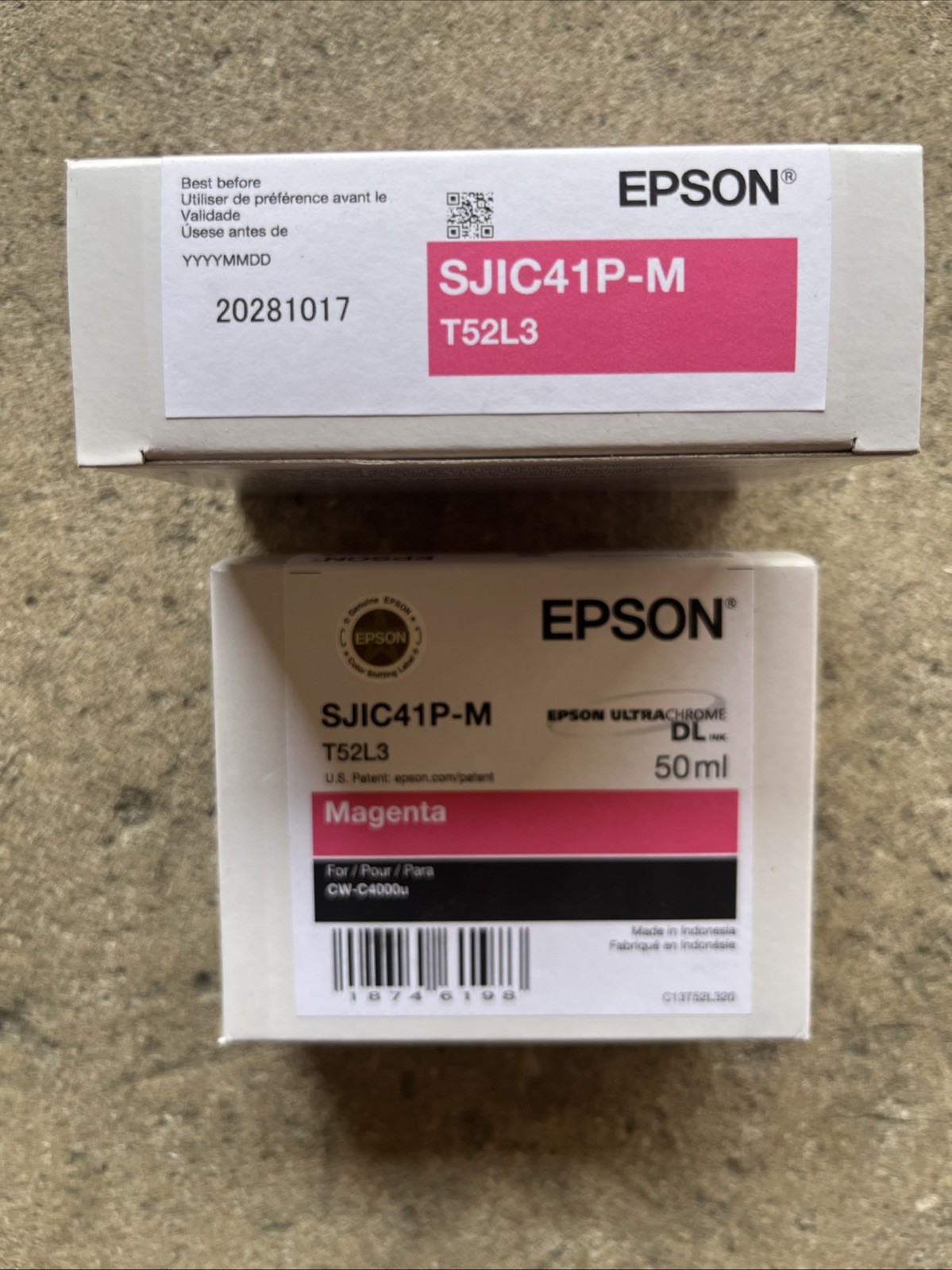 OEM Epson Magenta Cartridge SJIC41P-M T52L3 Expires 10/17/2028  NEW