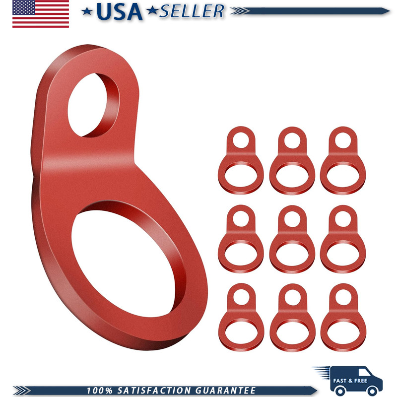 Motorcycle Tie Down Anchors Hooks Dirt Bike, 10-Pack, 1000 lbs Capacity 135° Ang