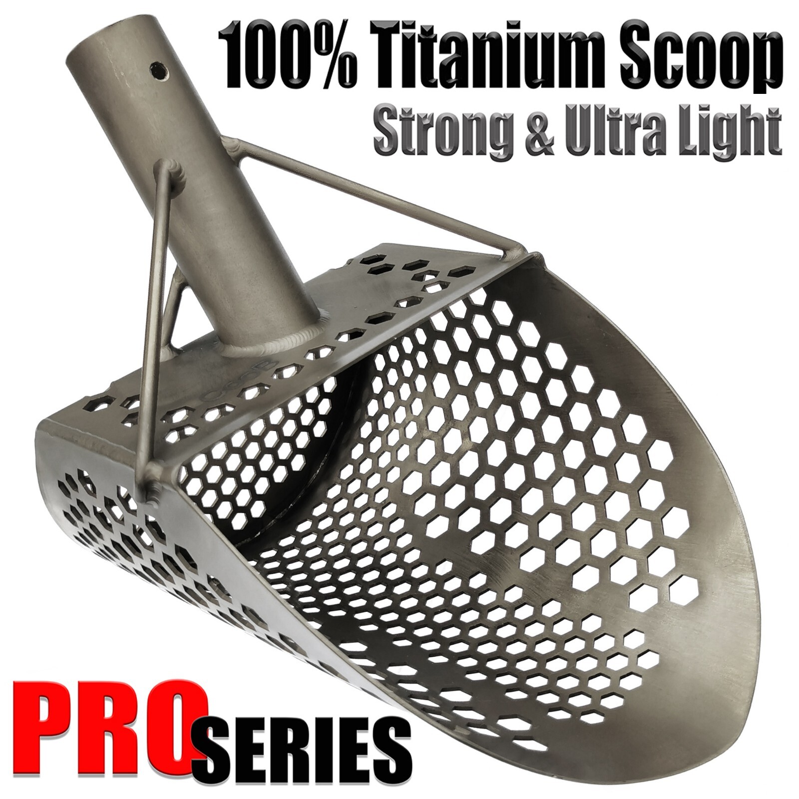 CooB Titanium Scoop Beach Sand Scoop Metal Detector Detecting Hunting Monstrik