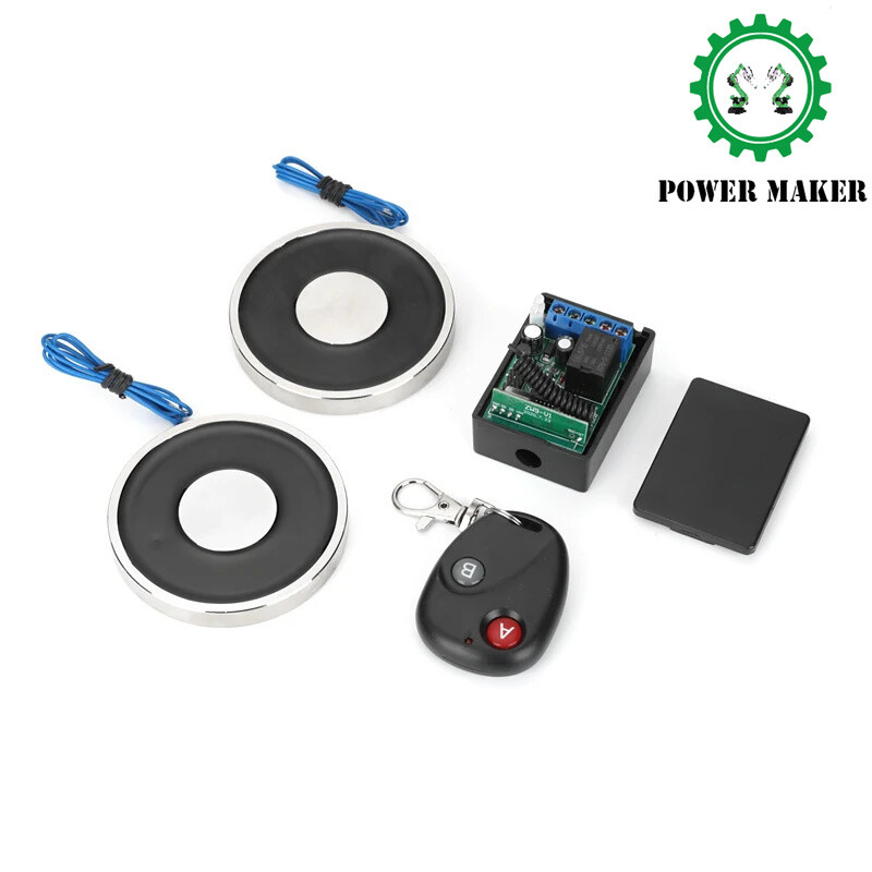12V 24V The Wireless Remote Control Electro Magnet Magnetic Material Cylinder