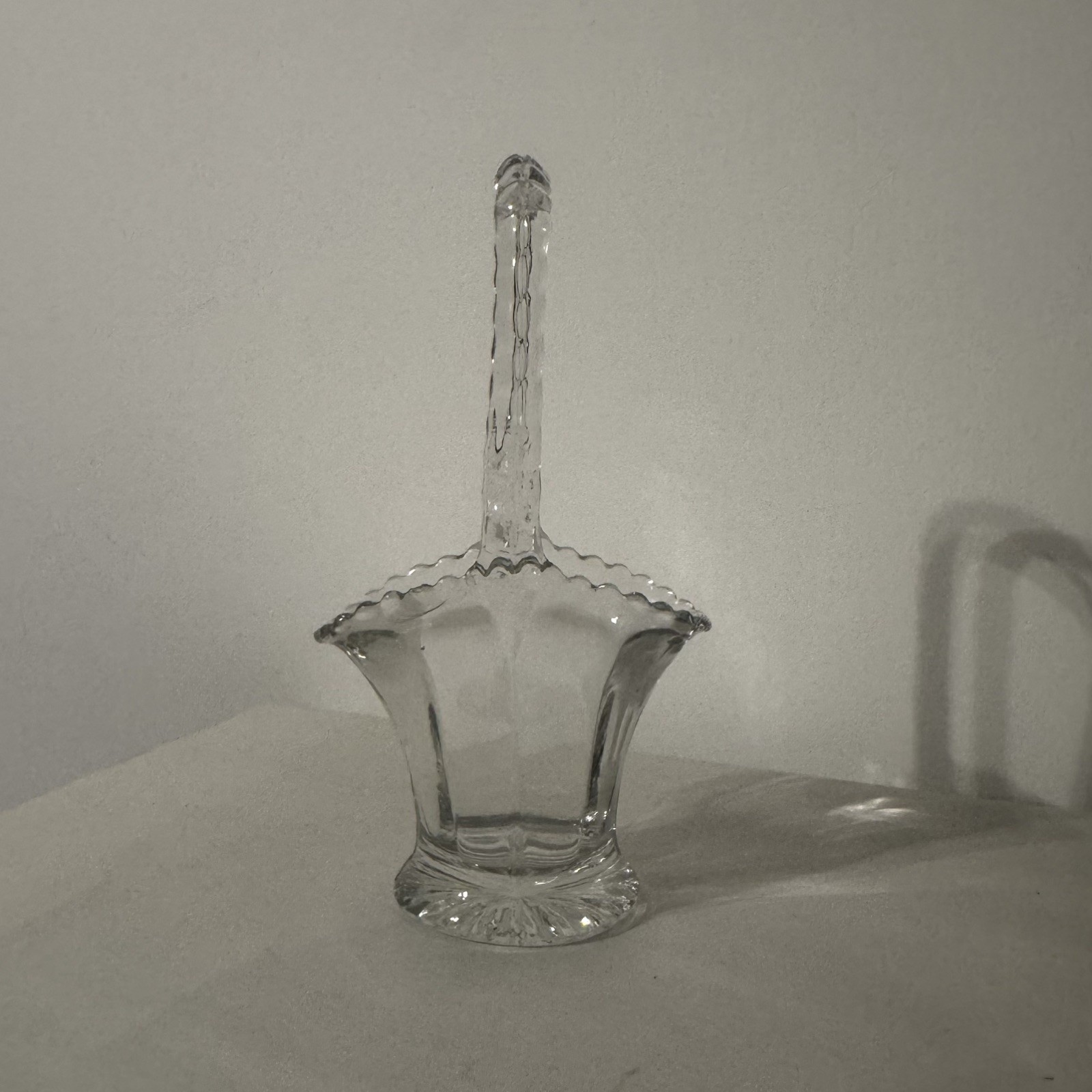 Duncan & Miller Vintage Glass Bride Basket